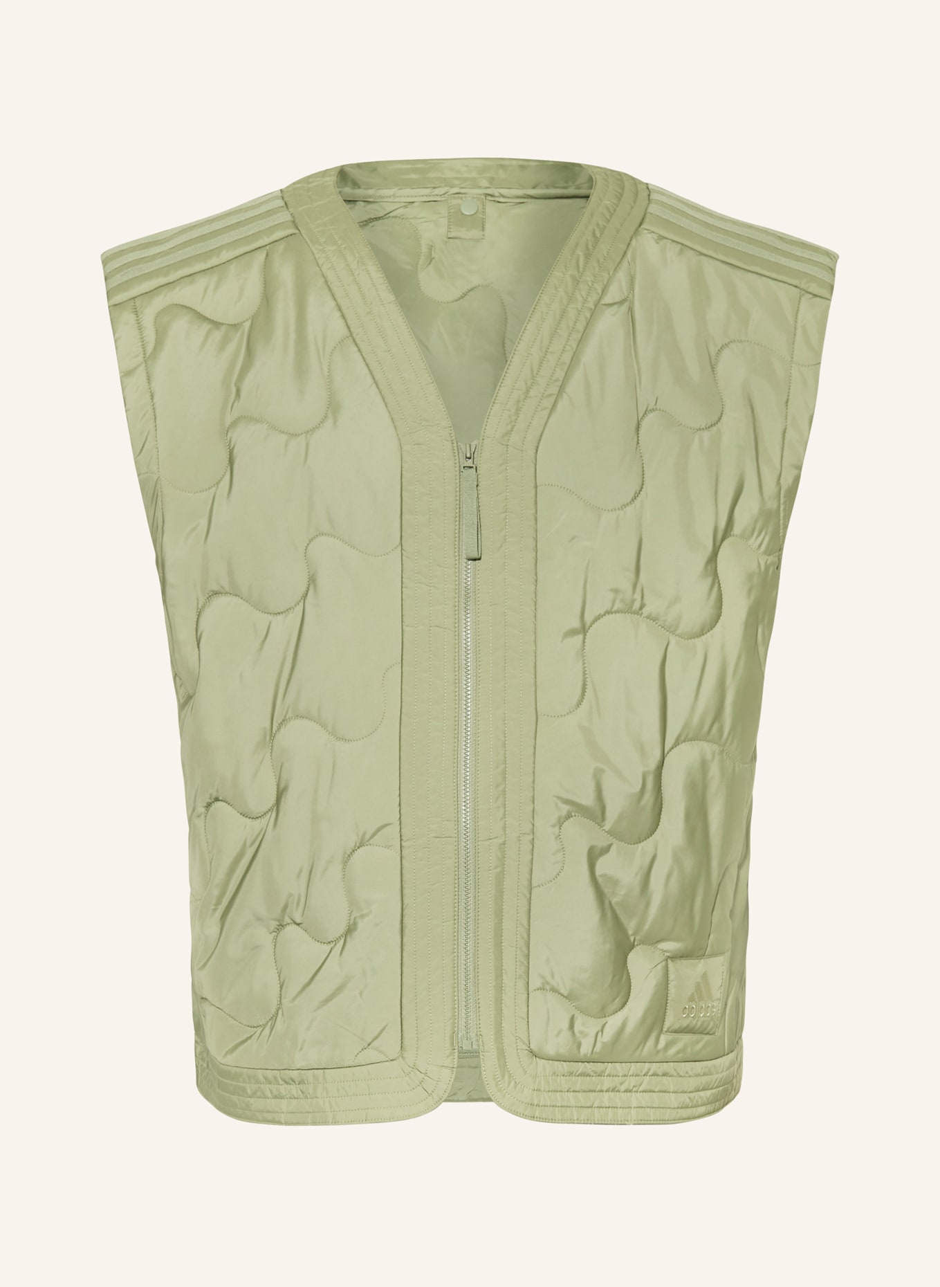 adidas Quilted vest NUGANIC in dark green