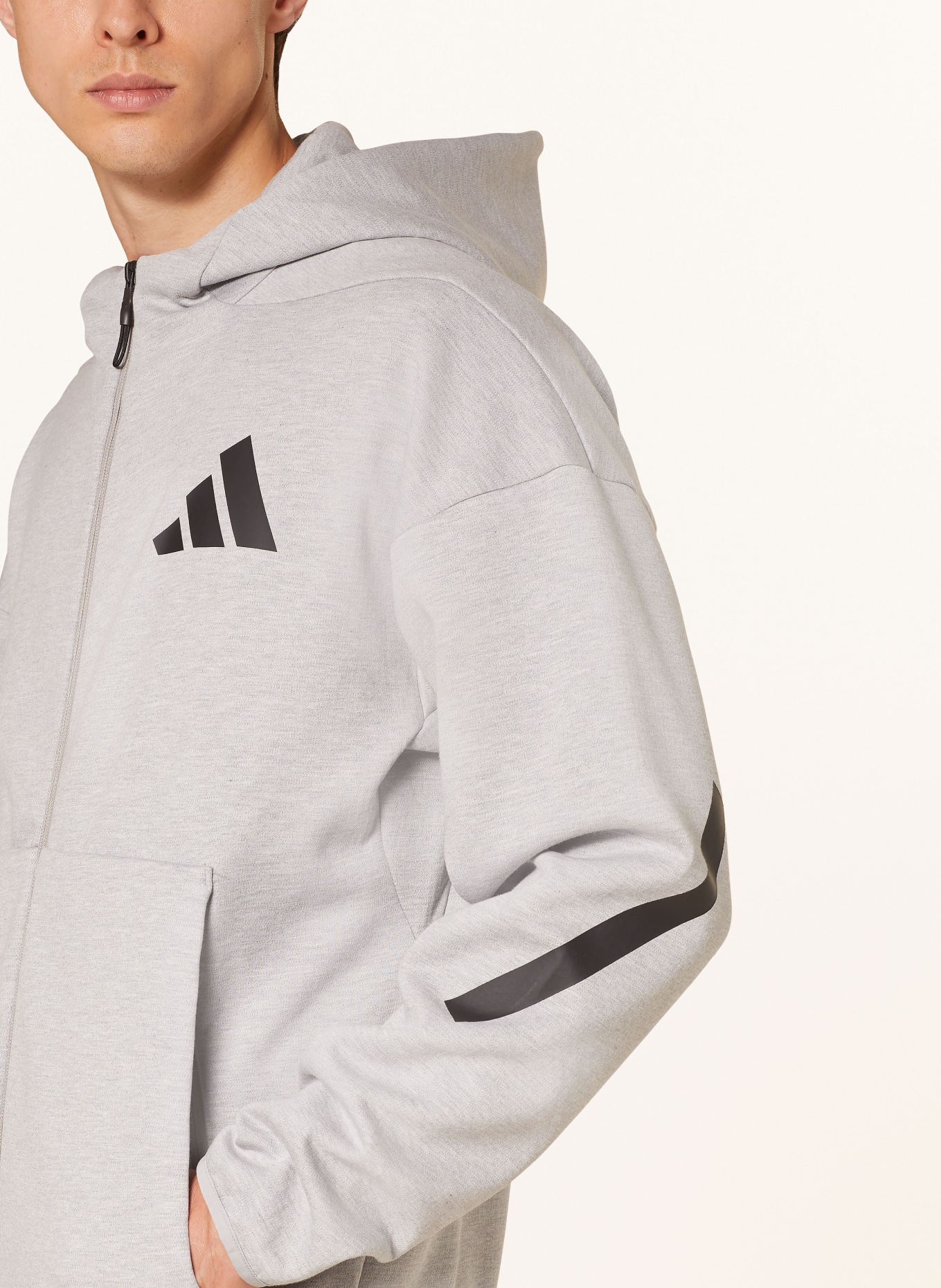 adidas Sweater: LICHTGRIJS