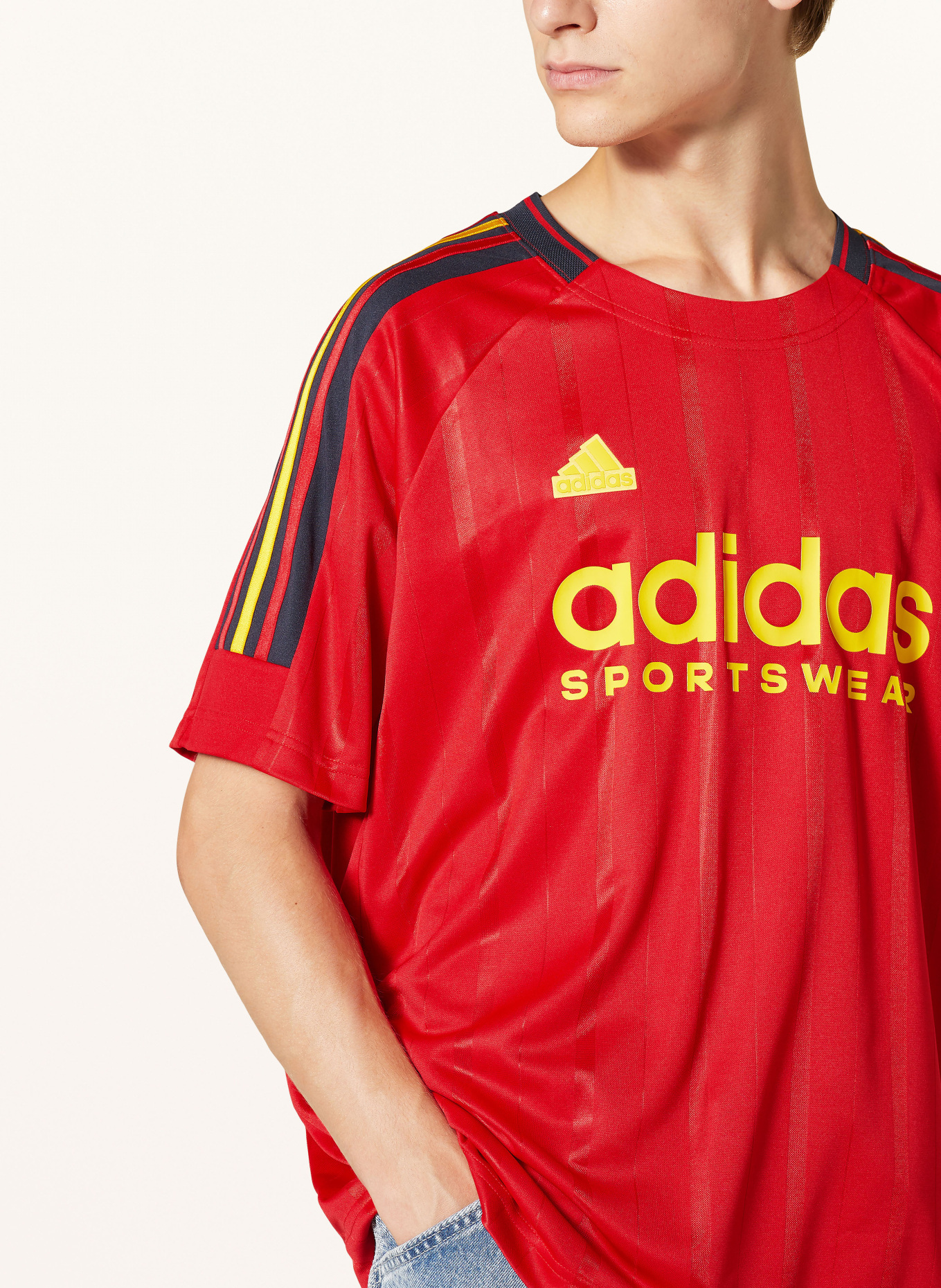 Adidas red tee new arrivals