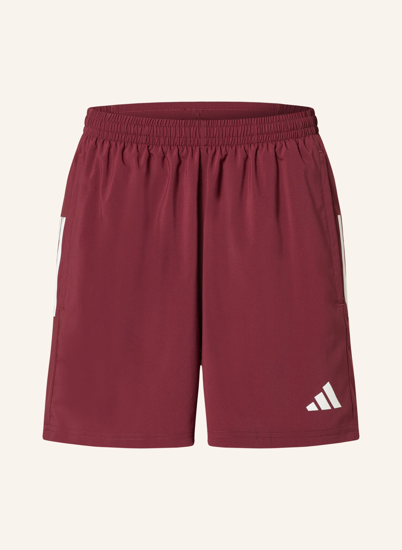 adidas 2 in 1 running shorts OWN THE RUN in dark red