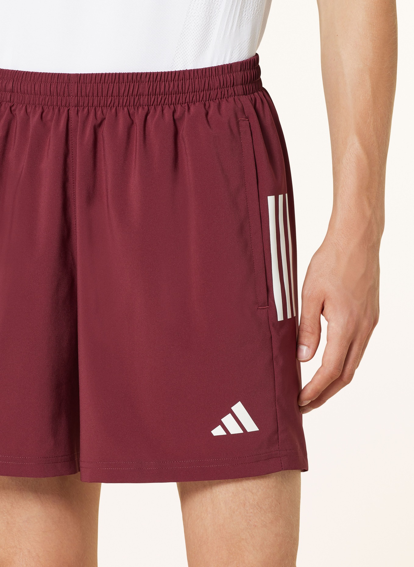 Red adidas running shorts deals