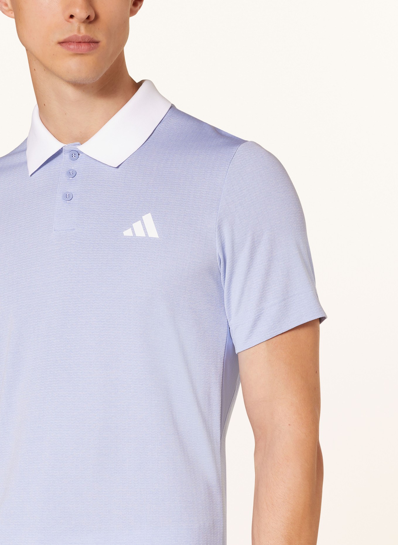 adidas Performance polo shirt FREELIFT in light blue
