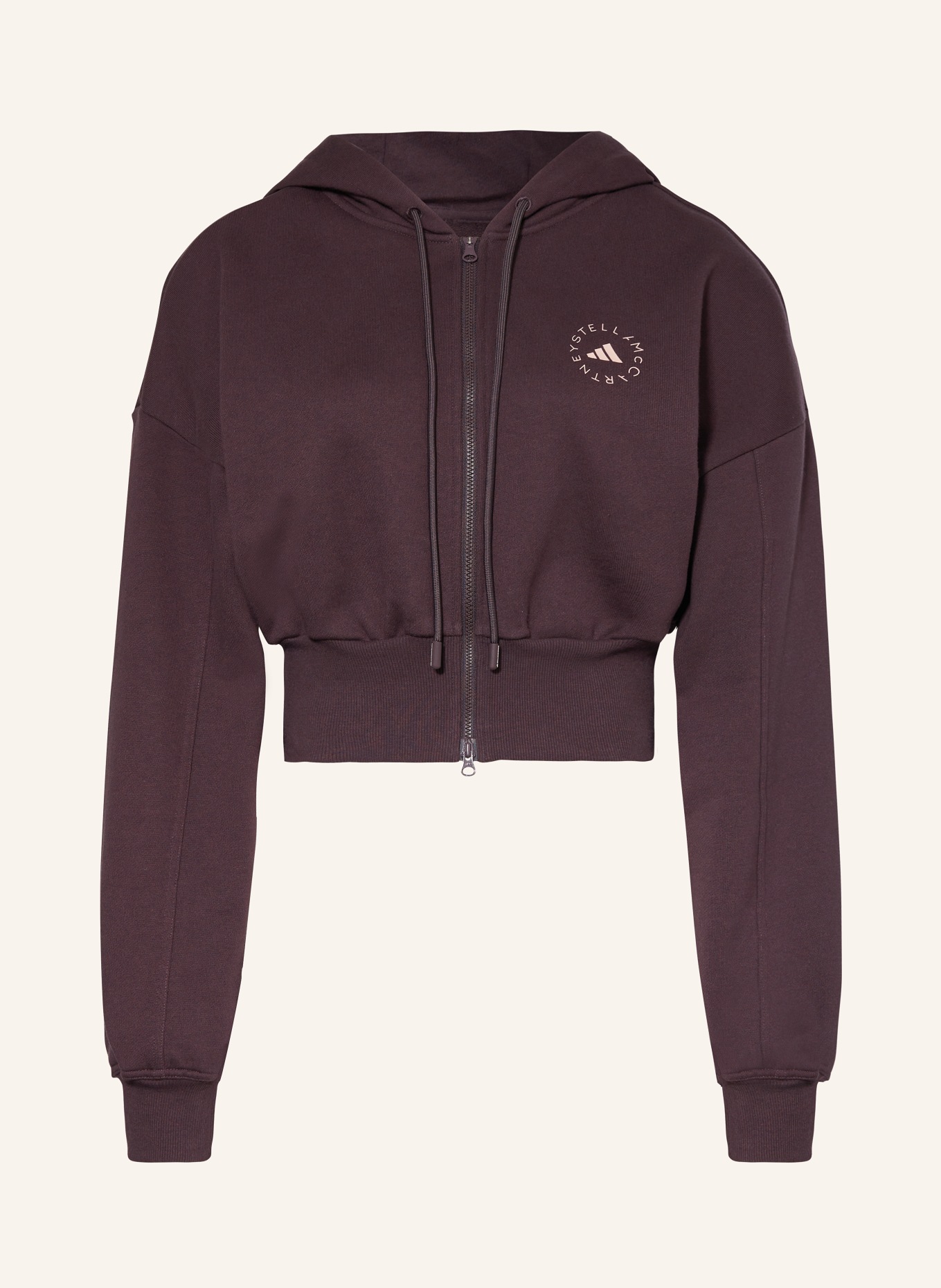 adidas by Stella McCartney Sweatjacke, Farbe: DUNKELROT (Bild 1)