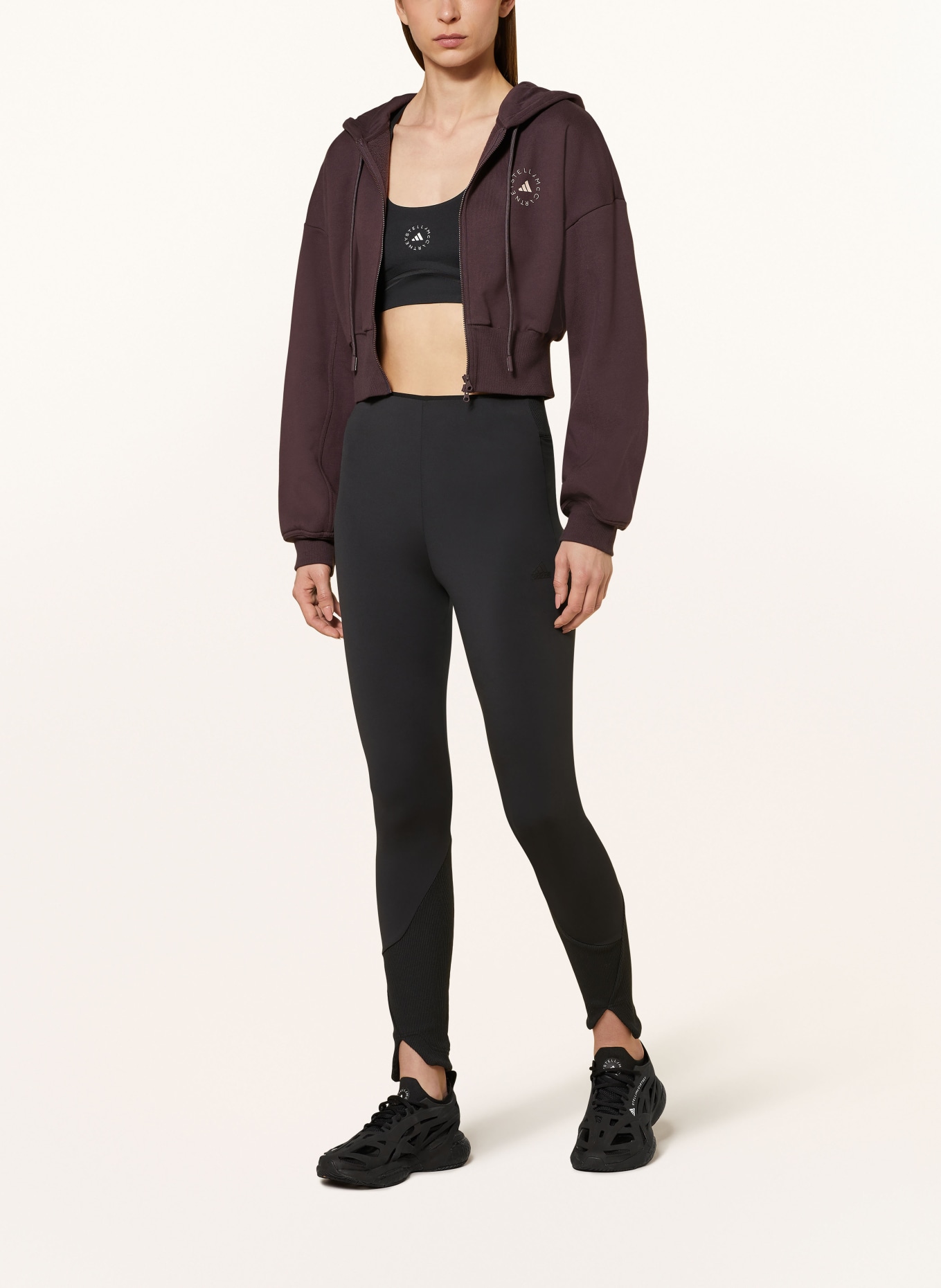 adidas by Stella McCartney Sweatjacke, Farbe: DUNKELROT (Bild 2)