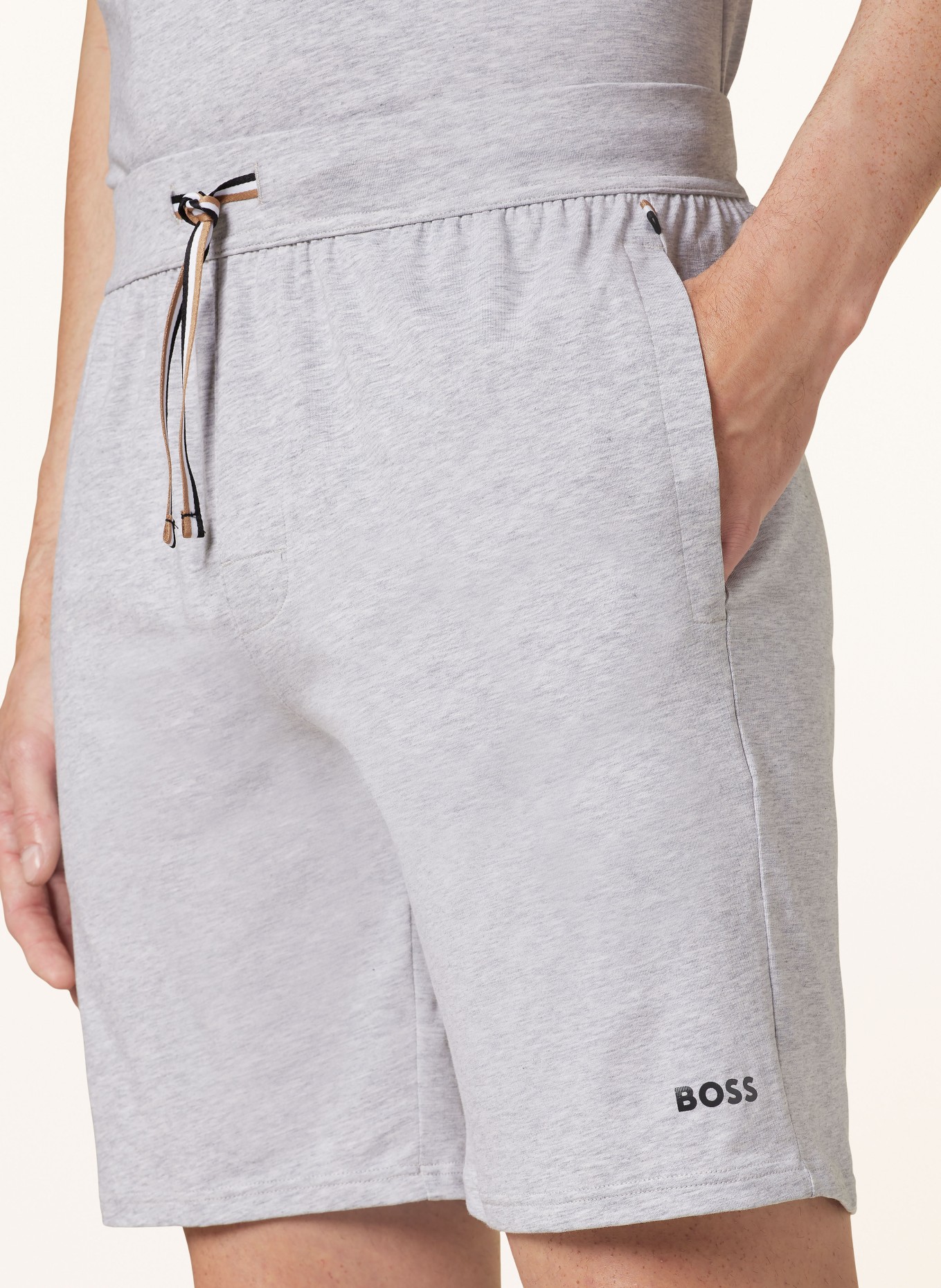 BOSS Pajama shorts UNIQUE, Color: LIGHT GRAY (Image 5)