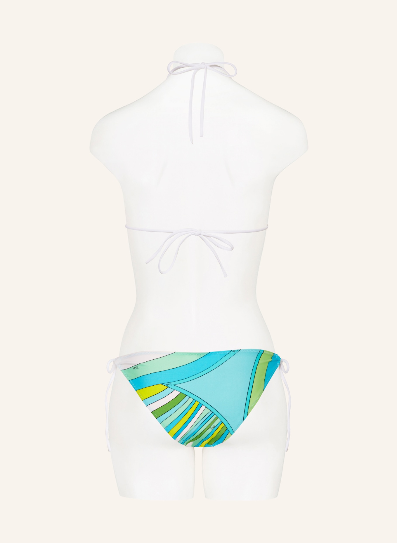 PUCCI Triangle bikini bottoms, Color: BLUE/ GREEN/ YELLOW (Image 3)