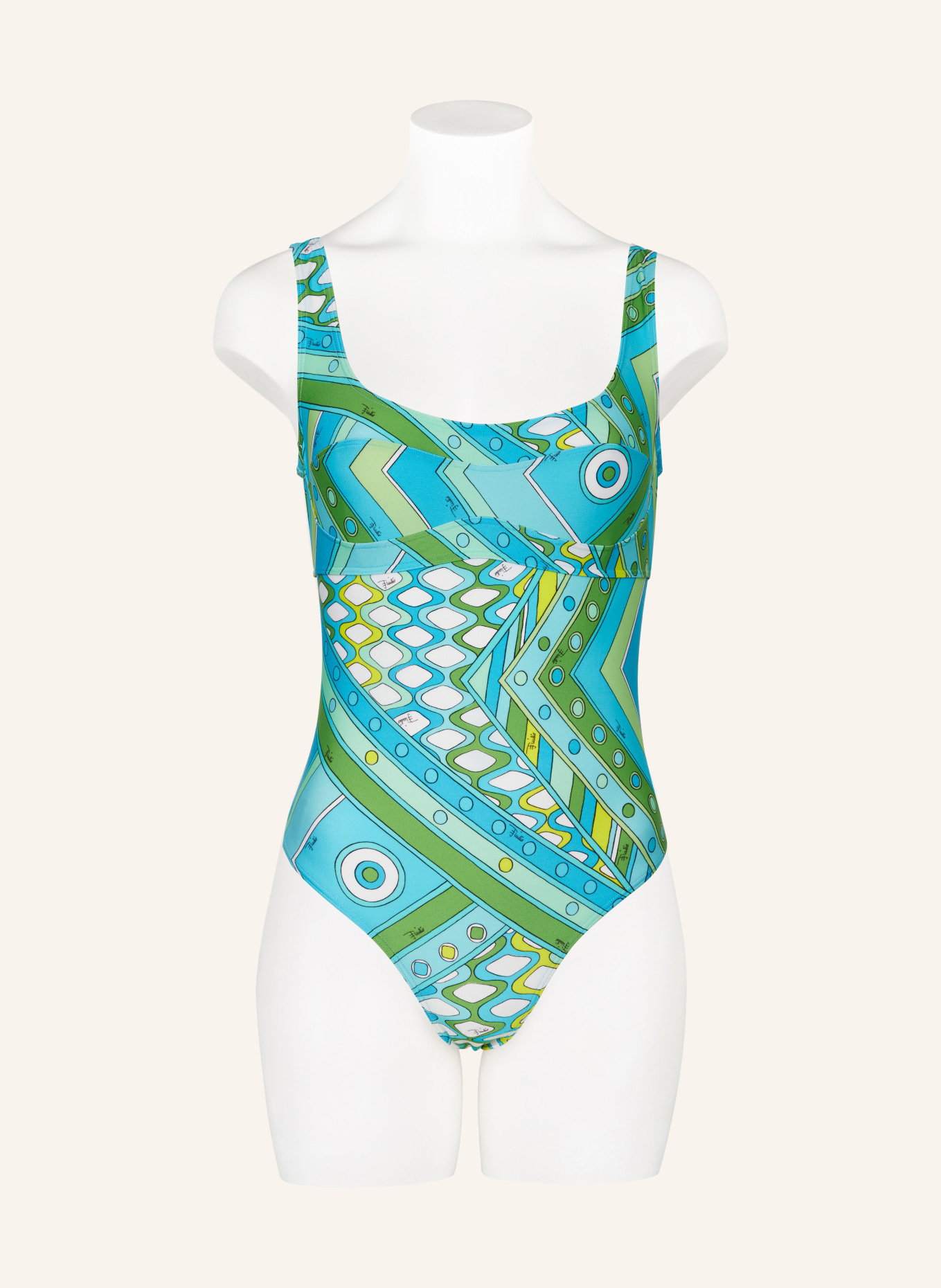 PUCCI Swimsuit, Color: TURQUOISE/ GREEN/ YELLOW (Image 2)