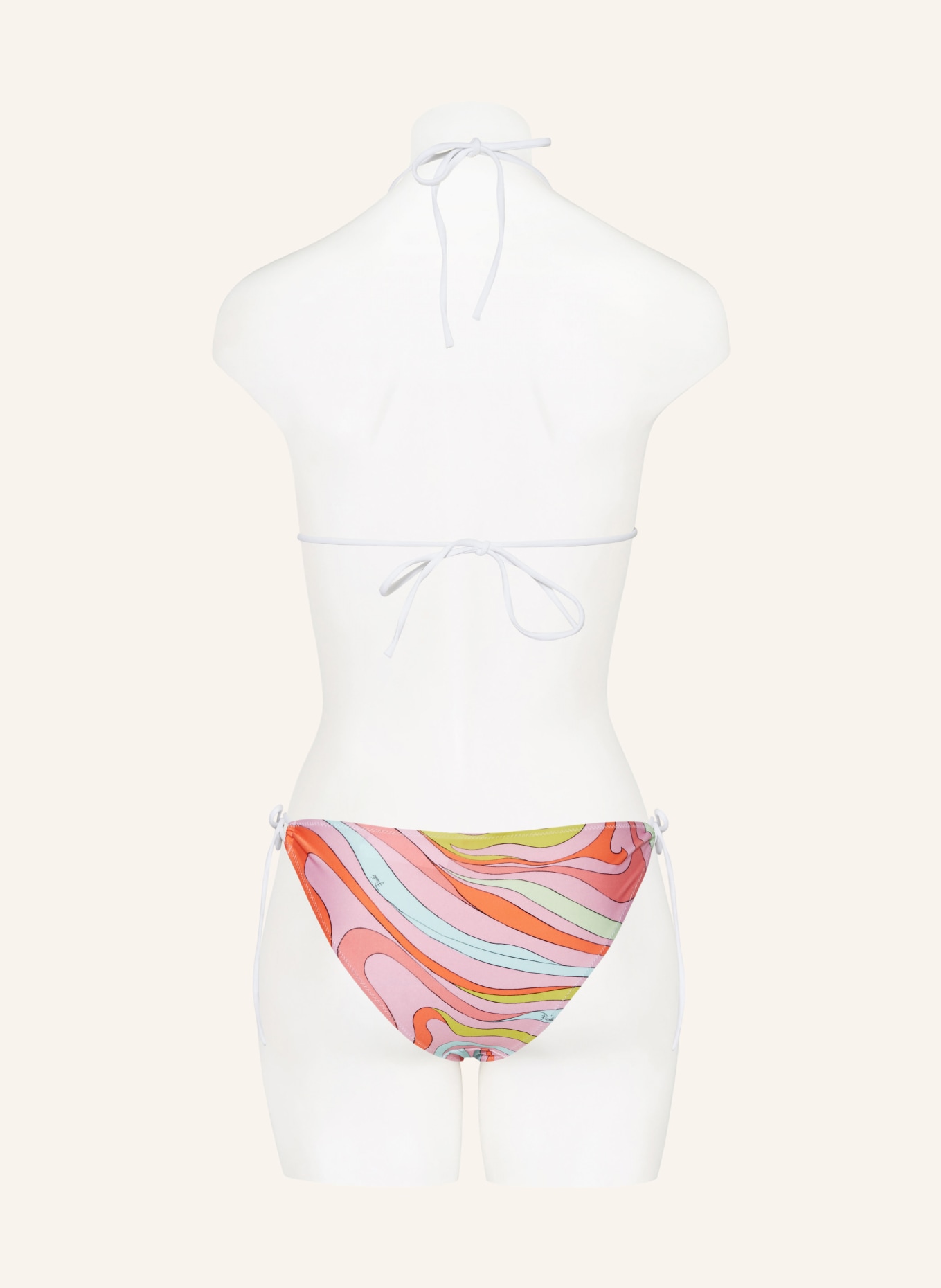 PUCCI Triangel-Bikini-Hose, Farbe: ROSA/ HELLGRÜN/ GELB (Bild 3)
