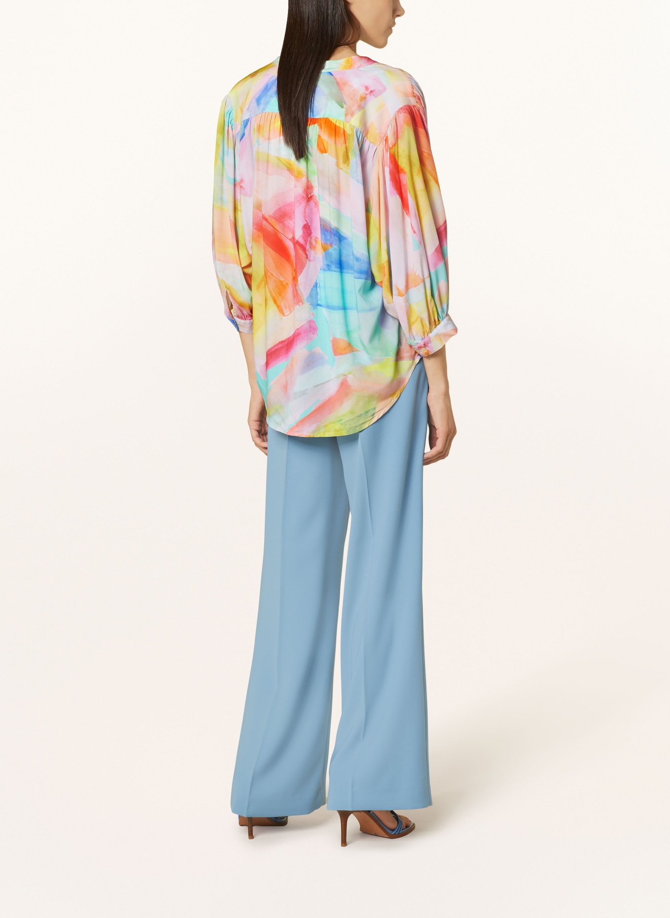 Emily VAN DEN BERGH Bluse mit 3/4-Arm, Farbe: GELB/ ORANGE/ BLAU (Bild 3)