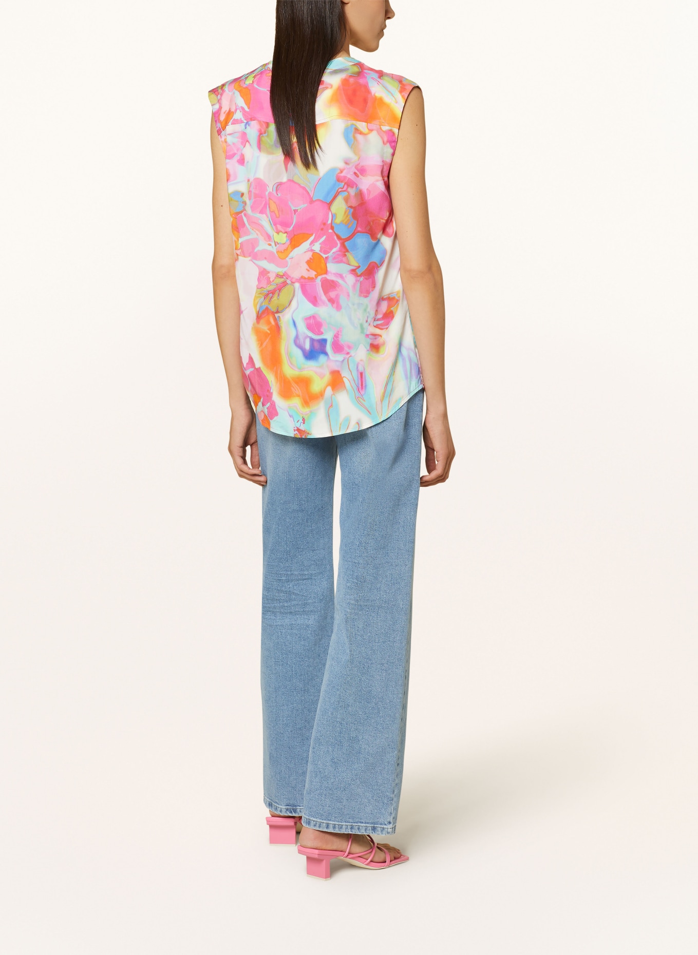 Emily VAN DEN BERGH Blouse top, Color: PINK/ ORANGE/ YELLOW (Image 3)