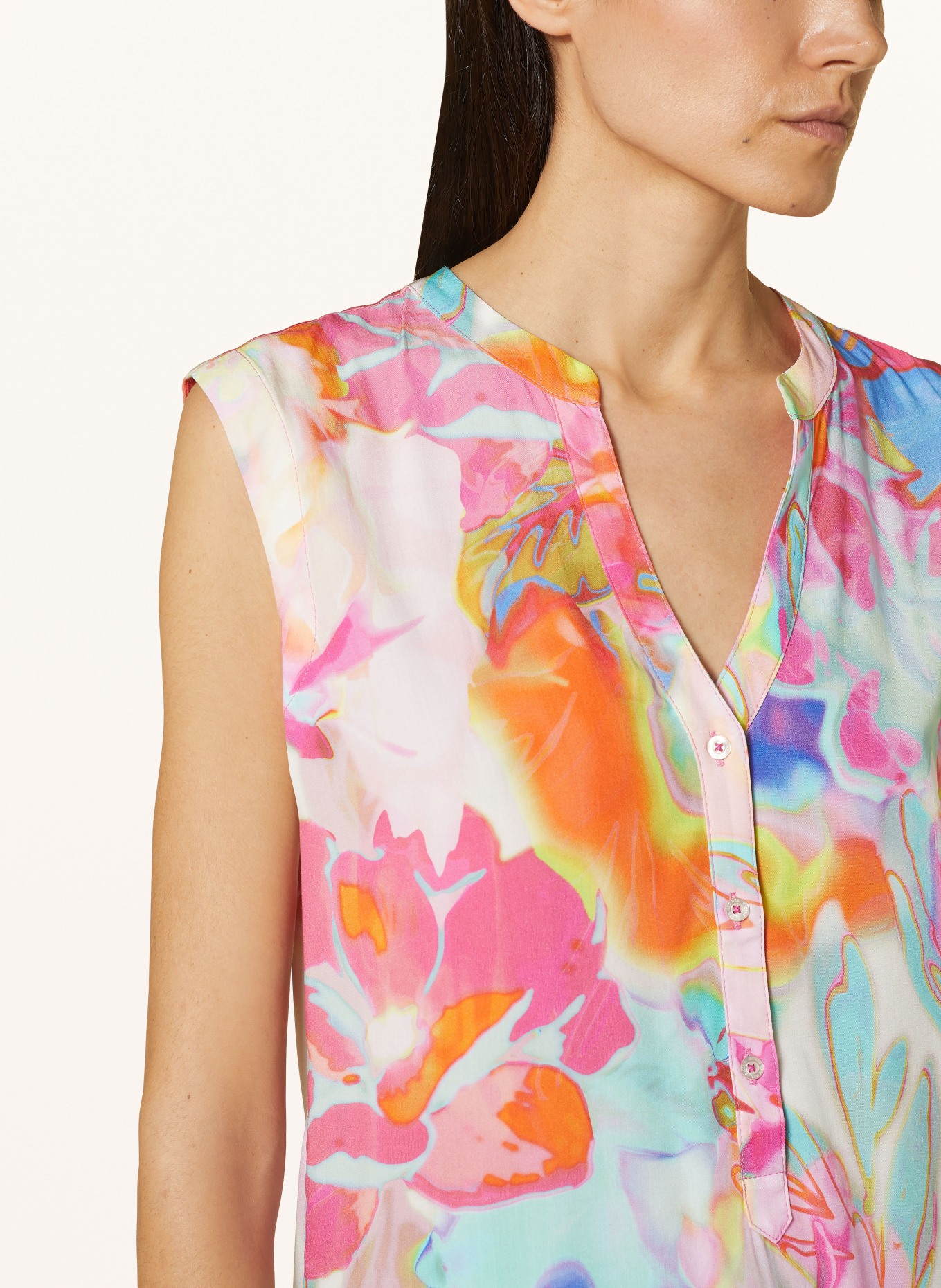 Emily VAN DEN BERGH Blouse top, Color: PINK/ ORANGE/ YELLOW (Image 4)