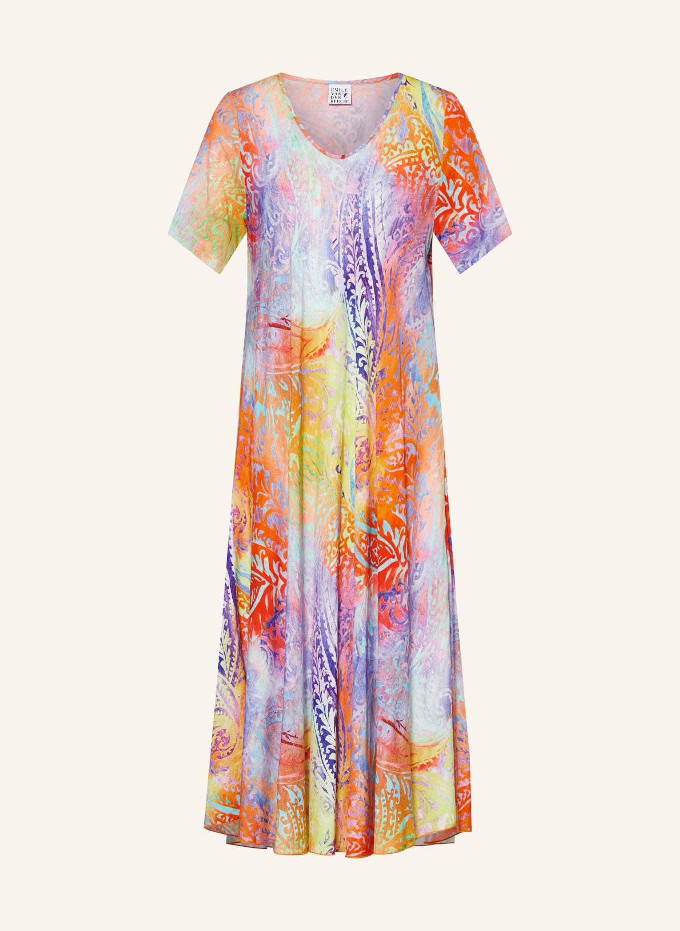 Emily VAN DEN BERGH Kleid, Farbe: LILA/ ORANGE/ BLAU (Bild 1)