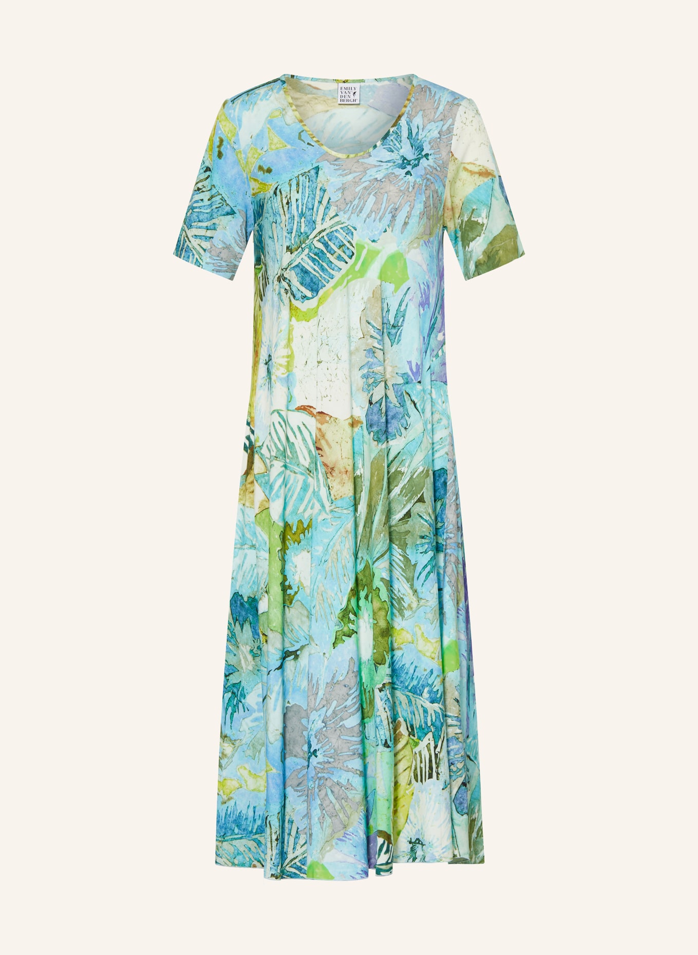 Emily VAN DEN BERGH Dress, Color: TURQUOISE/ KHAKI/ NEON GREEN (Image 1)