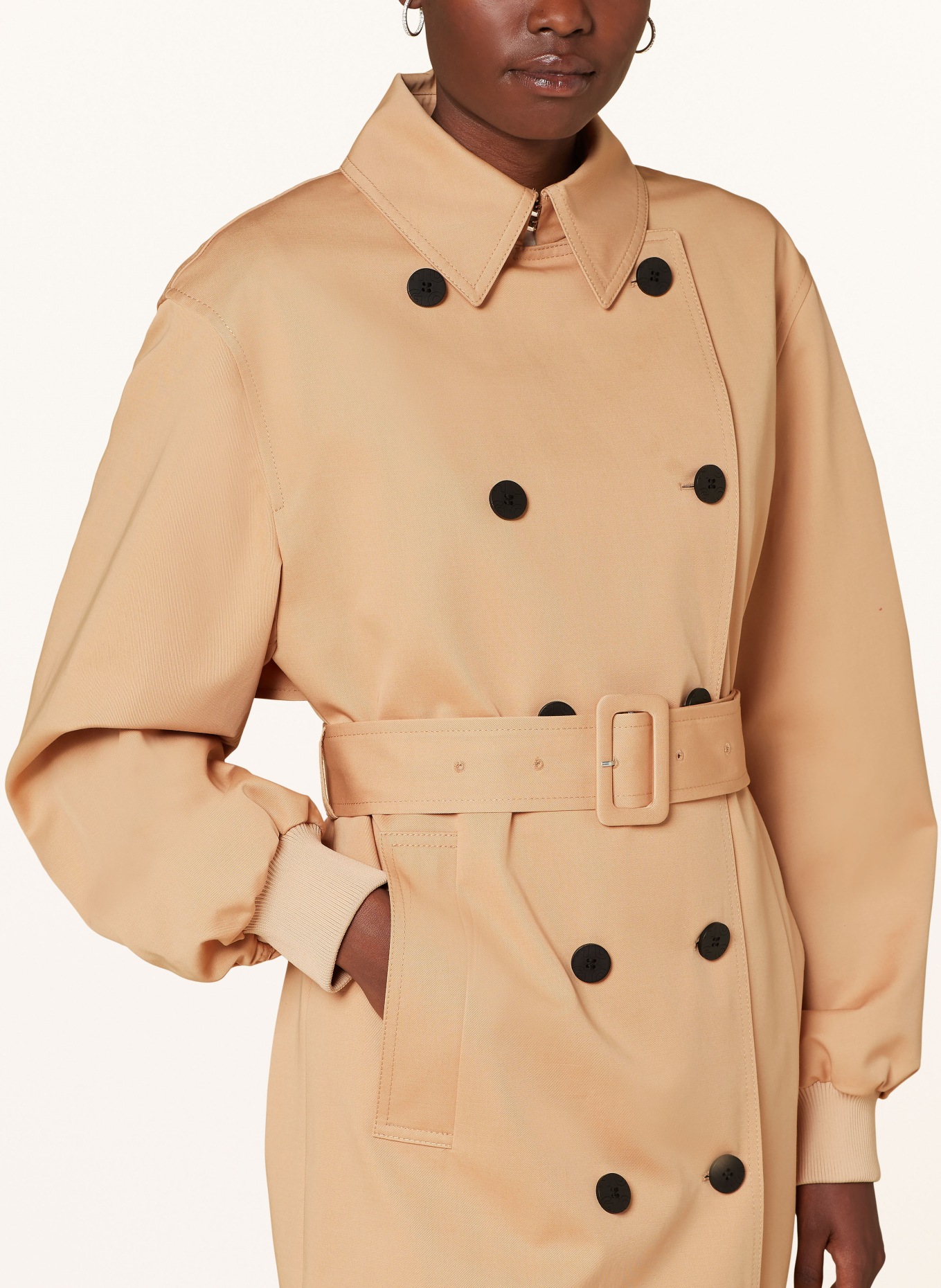 HUGO Trench coat MALASA, Color: 292 OPEN BEIGE (Image 4)