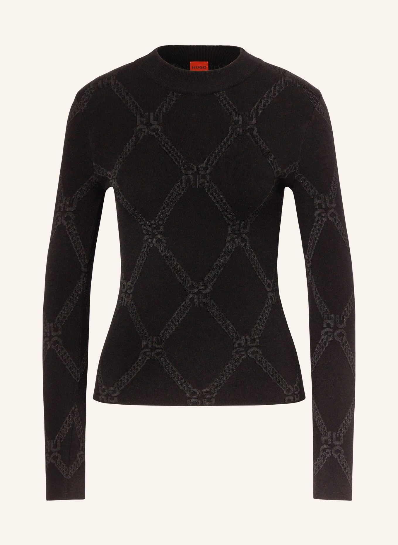 HUGO Sweater SATER, Color: BLACK (Image 1)