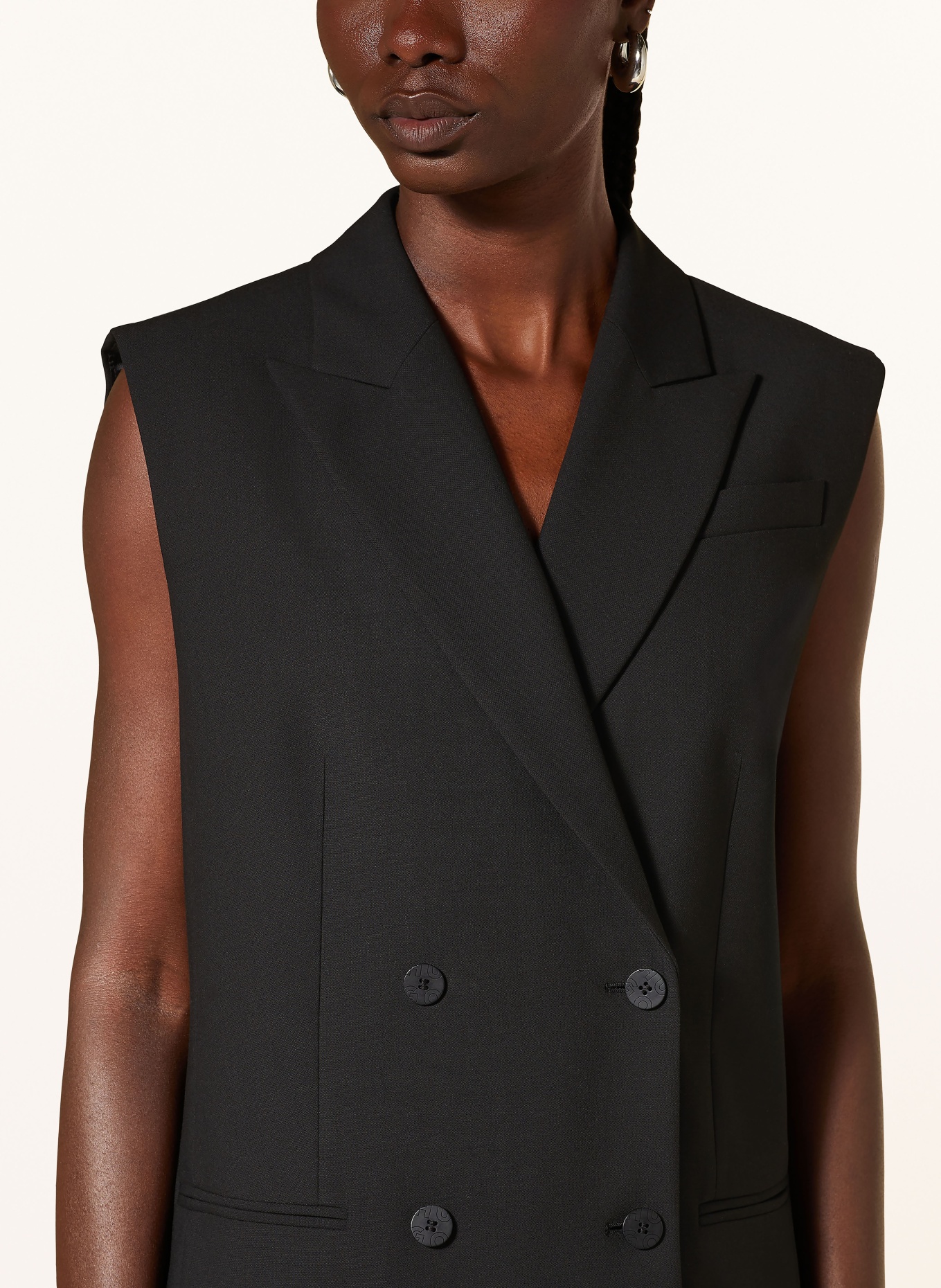 HUGO Blazer vest AMADERA, Color: BLACK (Image 4)