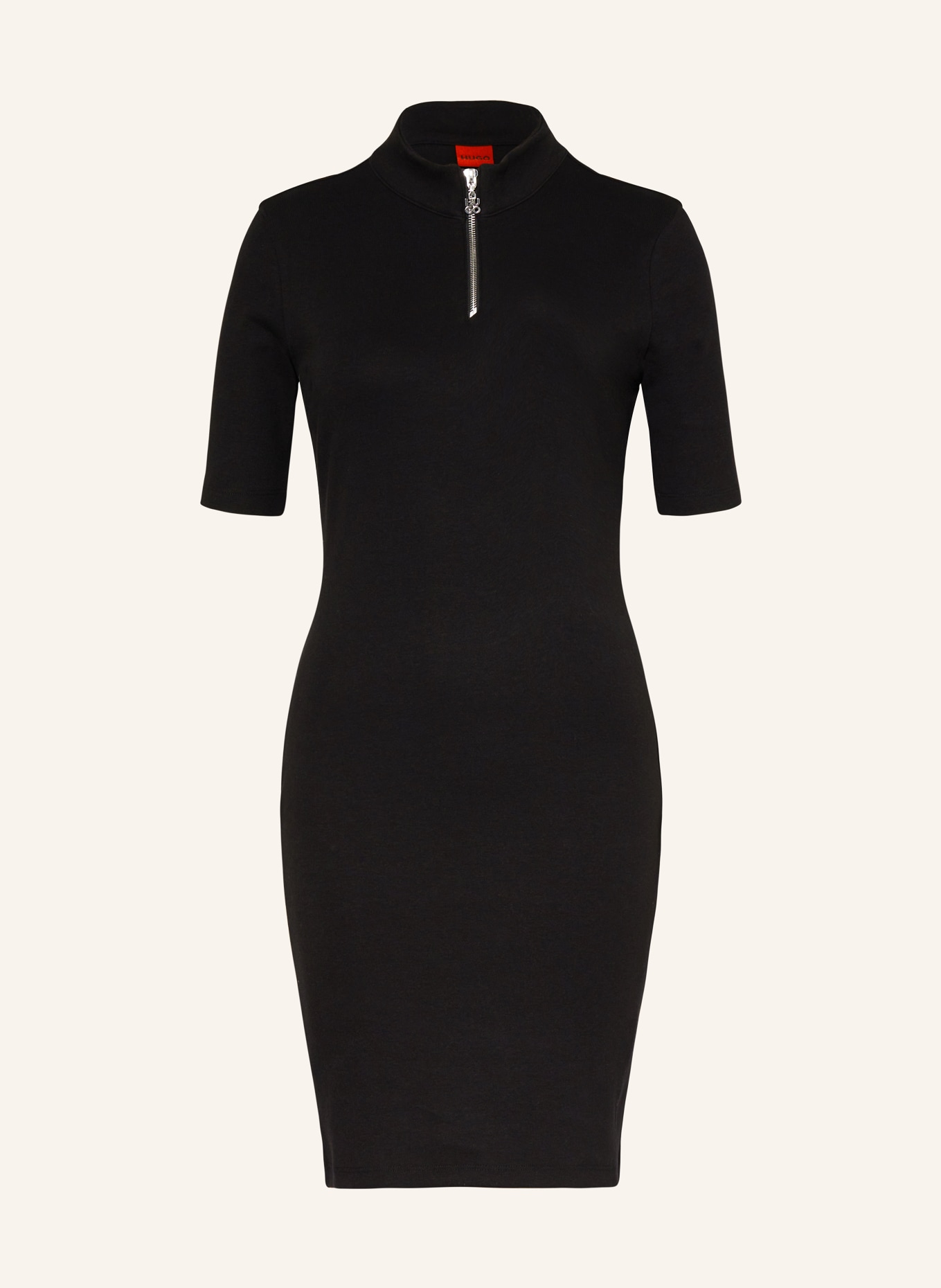 HUGO Jersey Destroyed dress NASIIA: BLACK