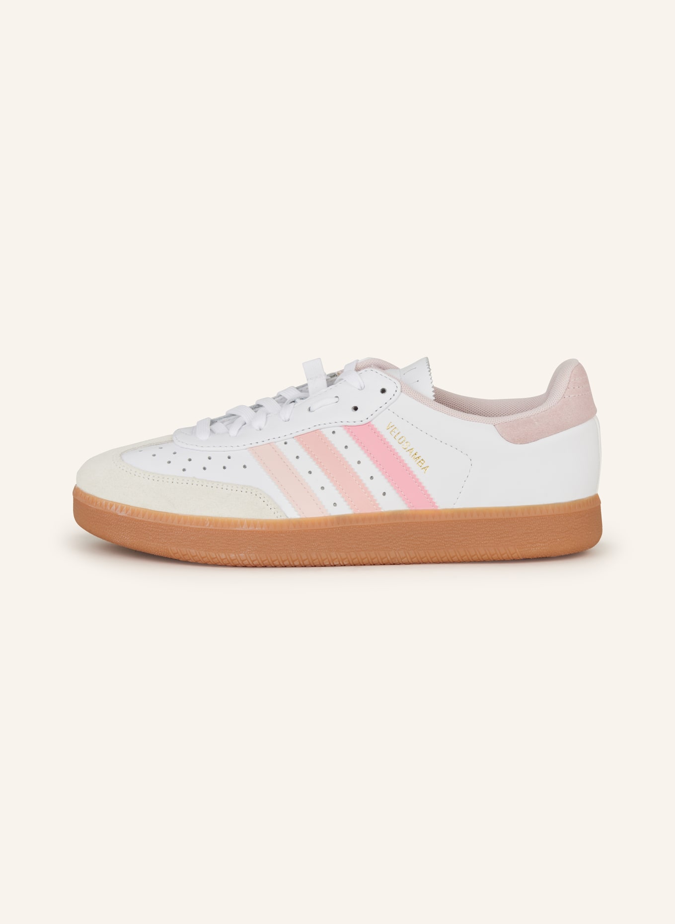 adidas Sneaker VELOSAMBA LEA, Farbe: WEISS/ ALTROSA/ CREME (Bild 4)