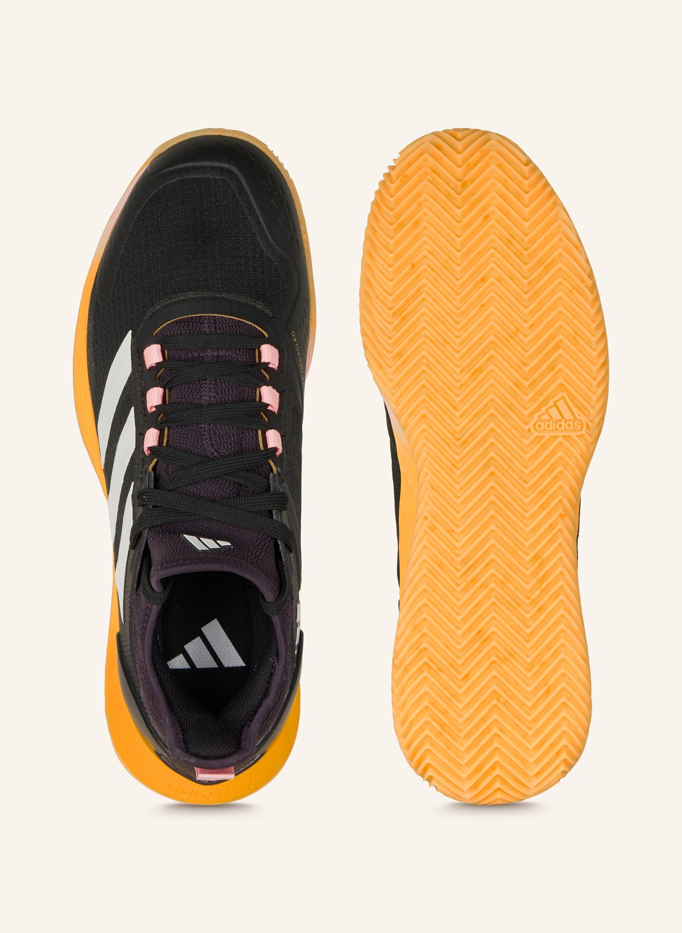 adidas Tennis shoes ADIZERO UBERSONIC 4.1 CL, Color: BLACK/ WHITE/ ORANGE (Image 5)