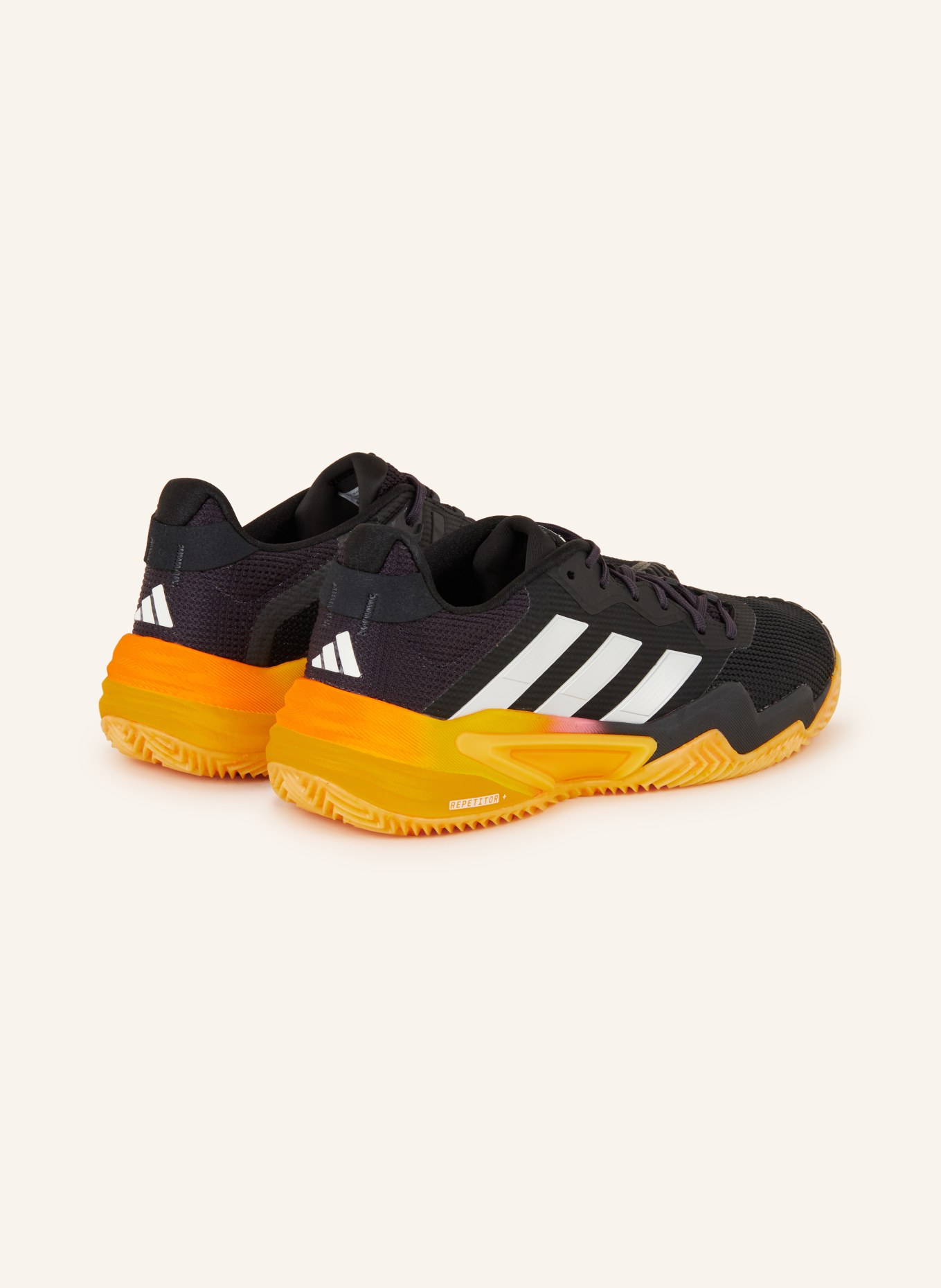 adidas Tennis shoes BARRICADE 13, Color: BLACK/ SILVER/ ORANGE (Image 2)