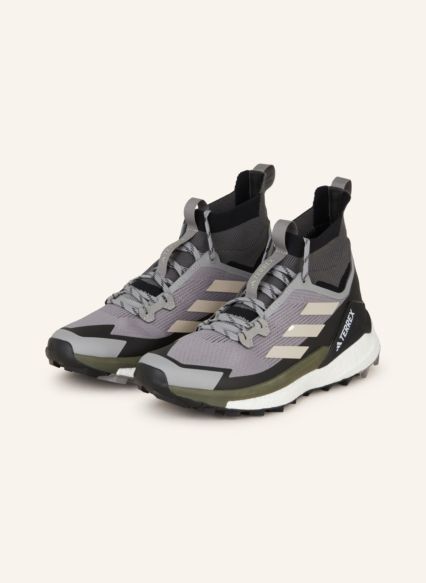 adidas TERREX Trekking shoes TERREX FREE HIKER 2, Color: GRAY/ BLACK/ KHAKI (Image 1)