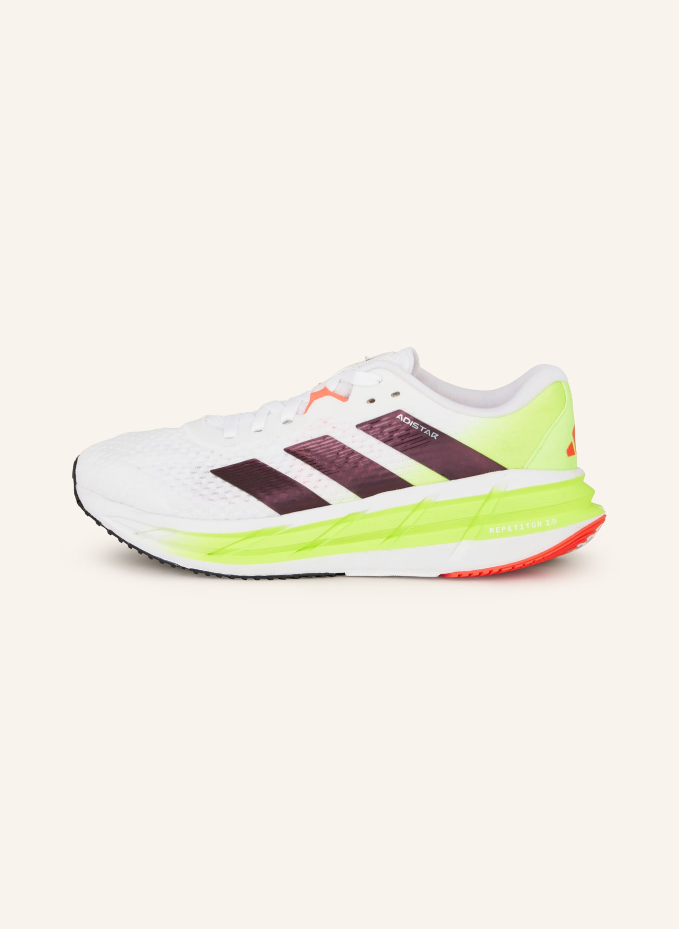 adidas Running shoes ADISTAR 3, Color: WHITE/ BLACK/ NEON GREEN (Image 4)