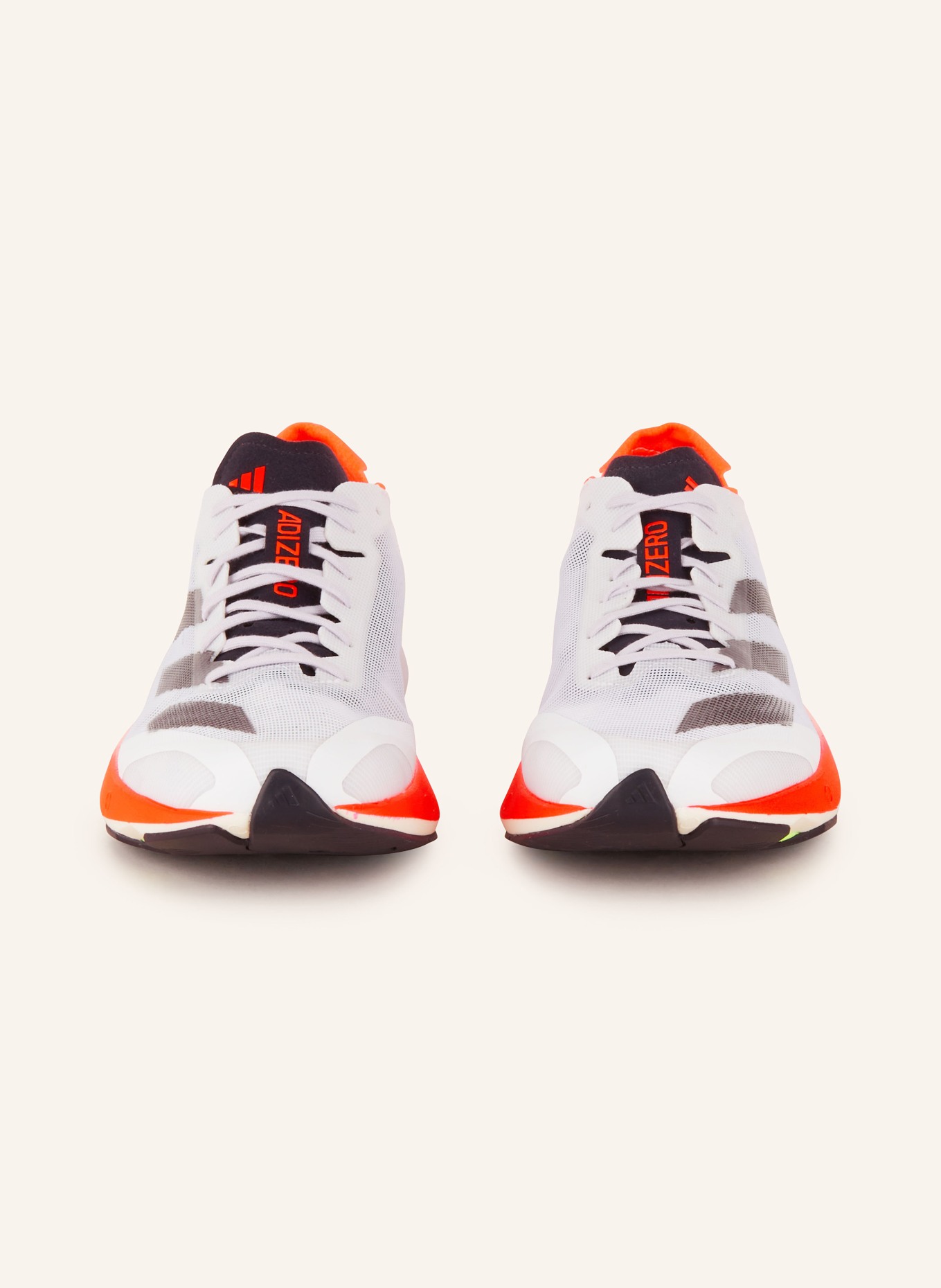 adidas Running shoes ADIZERO ADIOS 8, Color: WHITE/ NEON ORANGE/ NEON RED (Image 3)