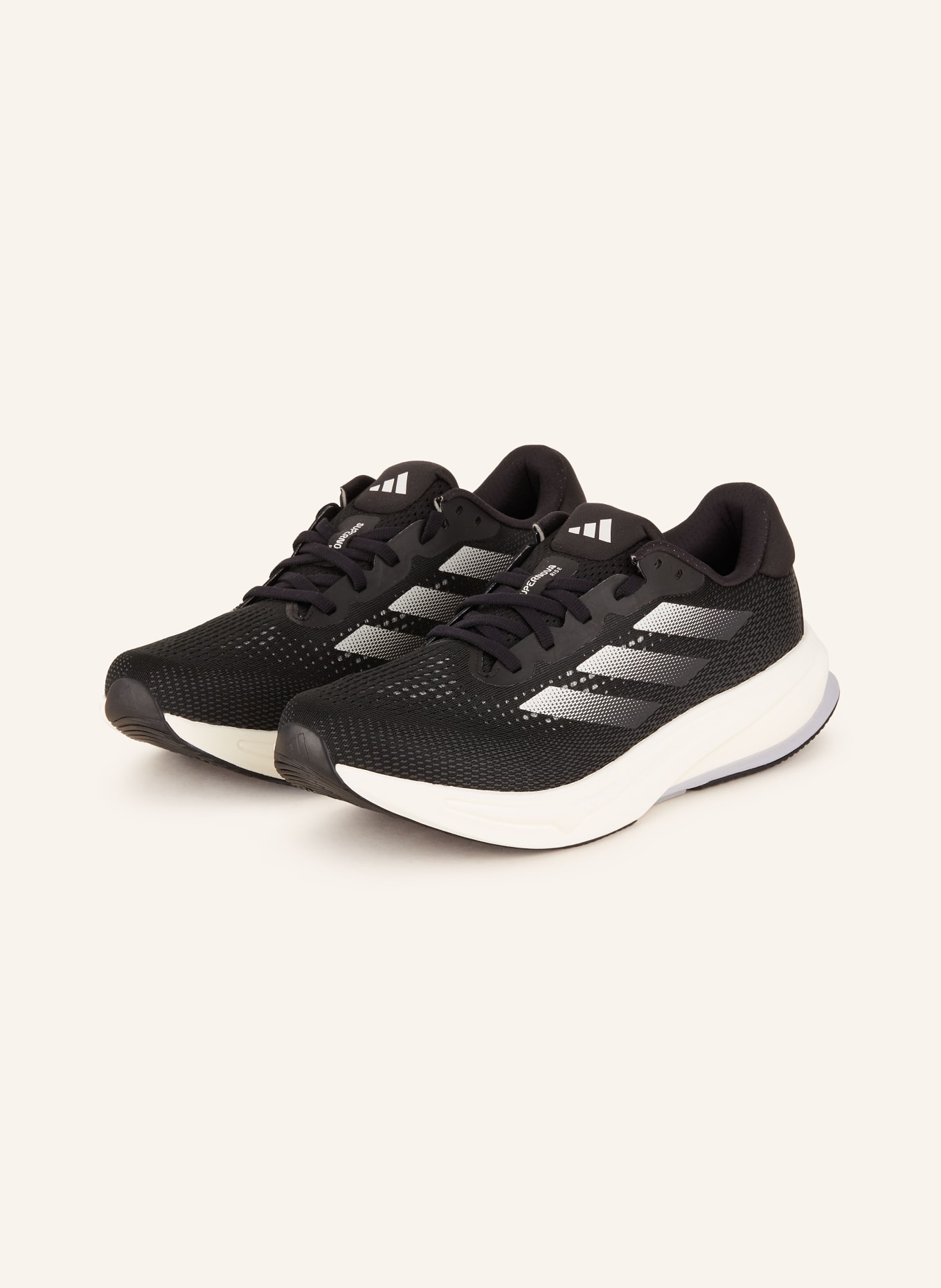 adidas Laufschuhe SUPERNOVA RISE, Farbe: SCHWARZ/ CREME/ BLAUGRAU (Bild 1)