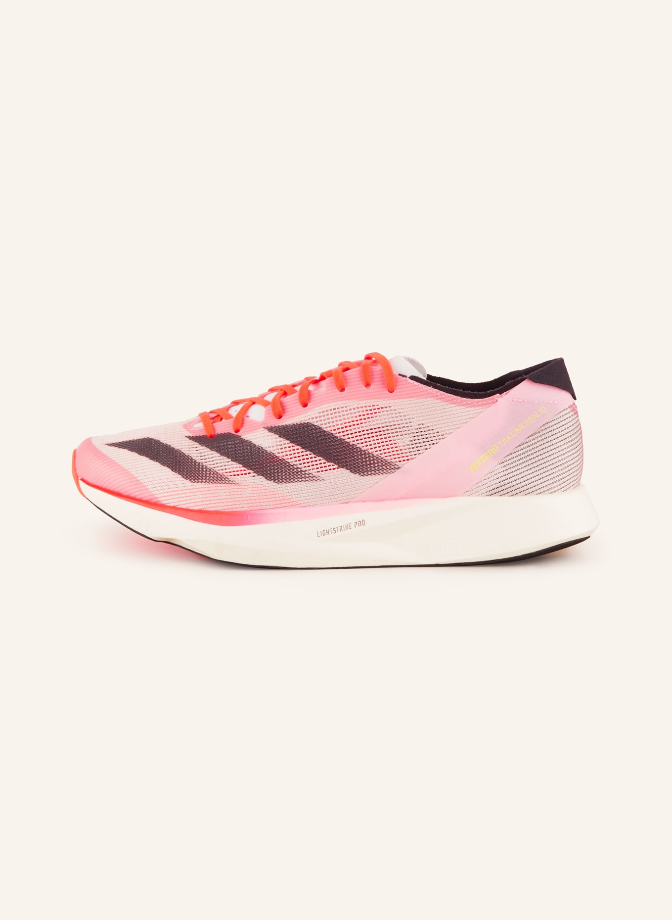 adidas Running shoe ADIZERO TAKUMI SEN 10, Color: PINK/ NEON RED/ ROSE (Image 4)