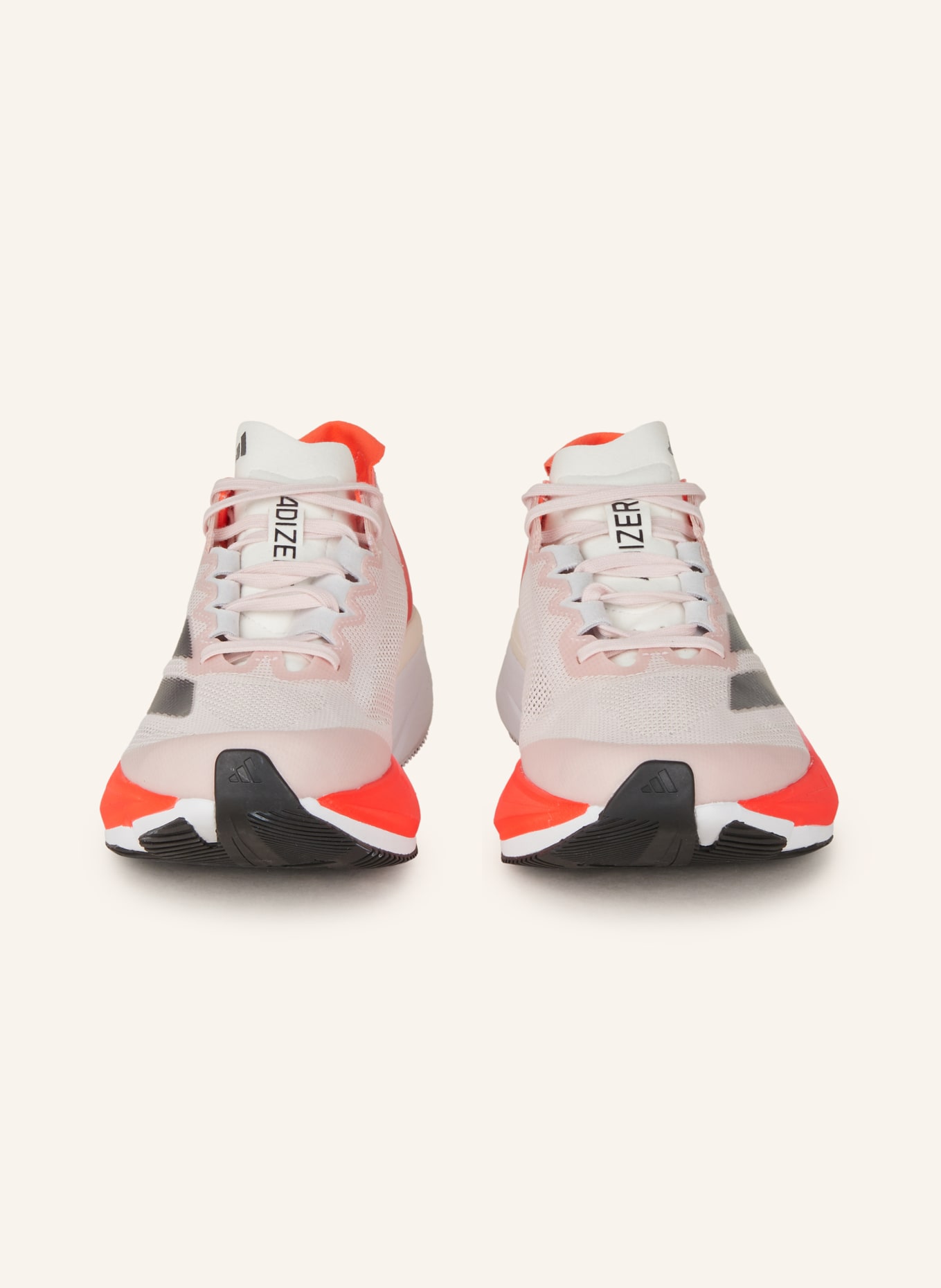 adidas Running shoes ADIZERO BOSTON 12, Color: WHITE/ NEON RED (Image 3)