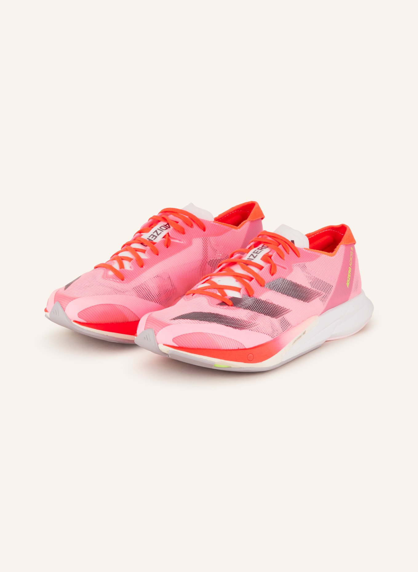 adidas Running shoes ADIZERO ADIOS 8, Color: NEON PINK/ NEON RED (Image 1)