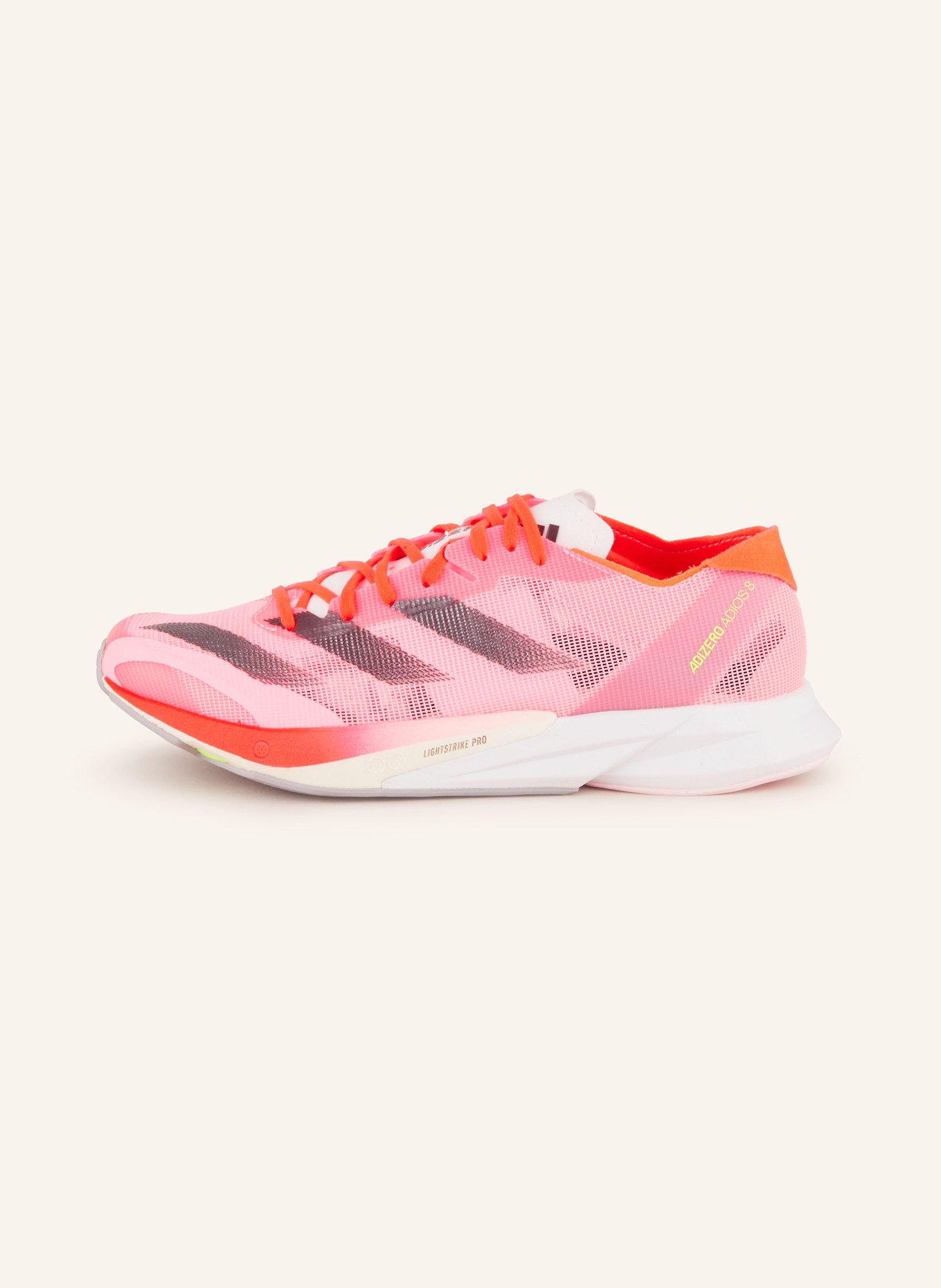 adidas Running shoes ADIZERO ADIOS 8, Color: NEON PINK/ NEON RED (Image 4)