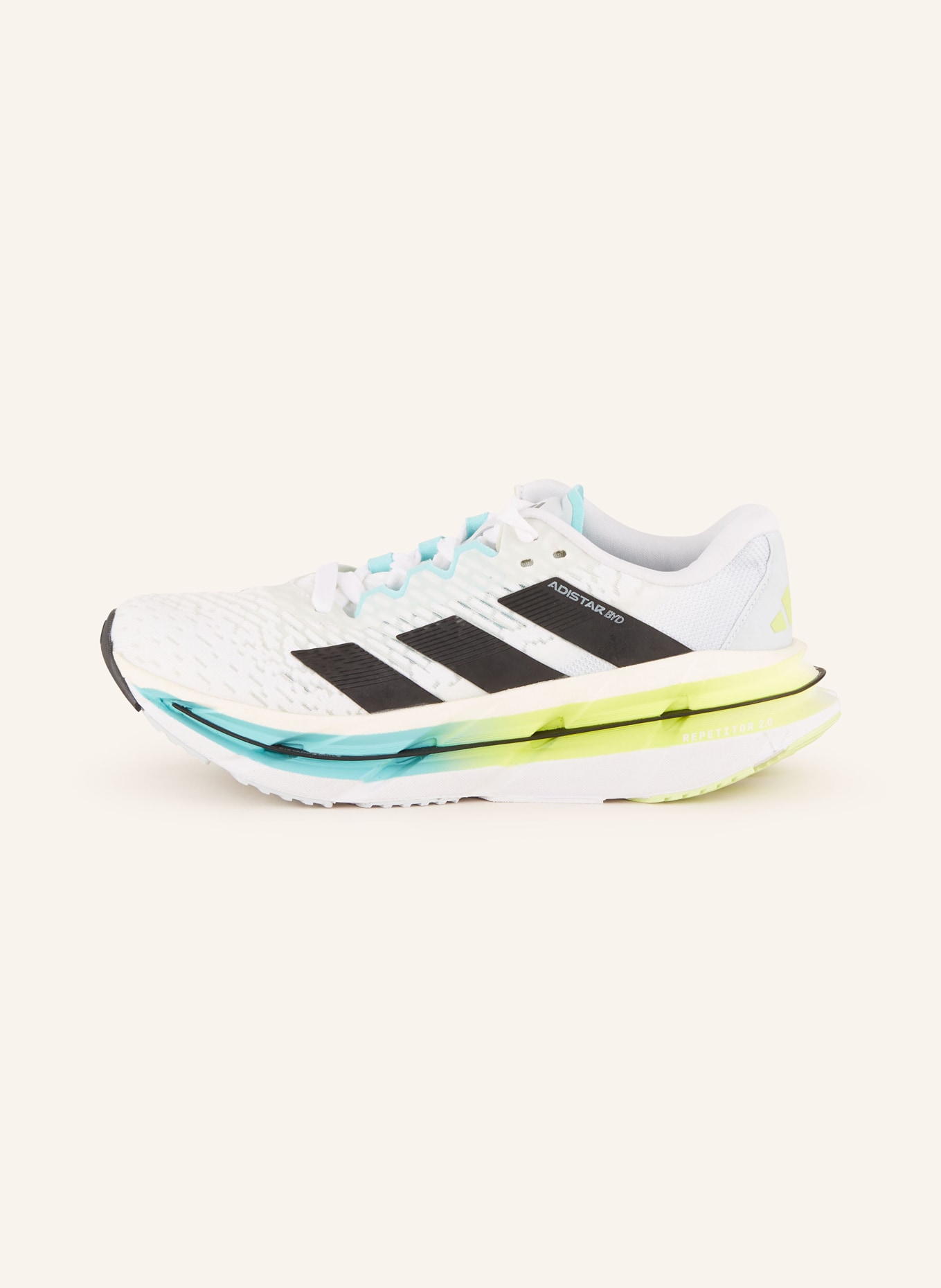 adidas Laufschuhe ADISTAR BYD, Farbe: WEISS/ SCHWARZ (Bild 4)