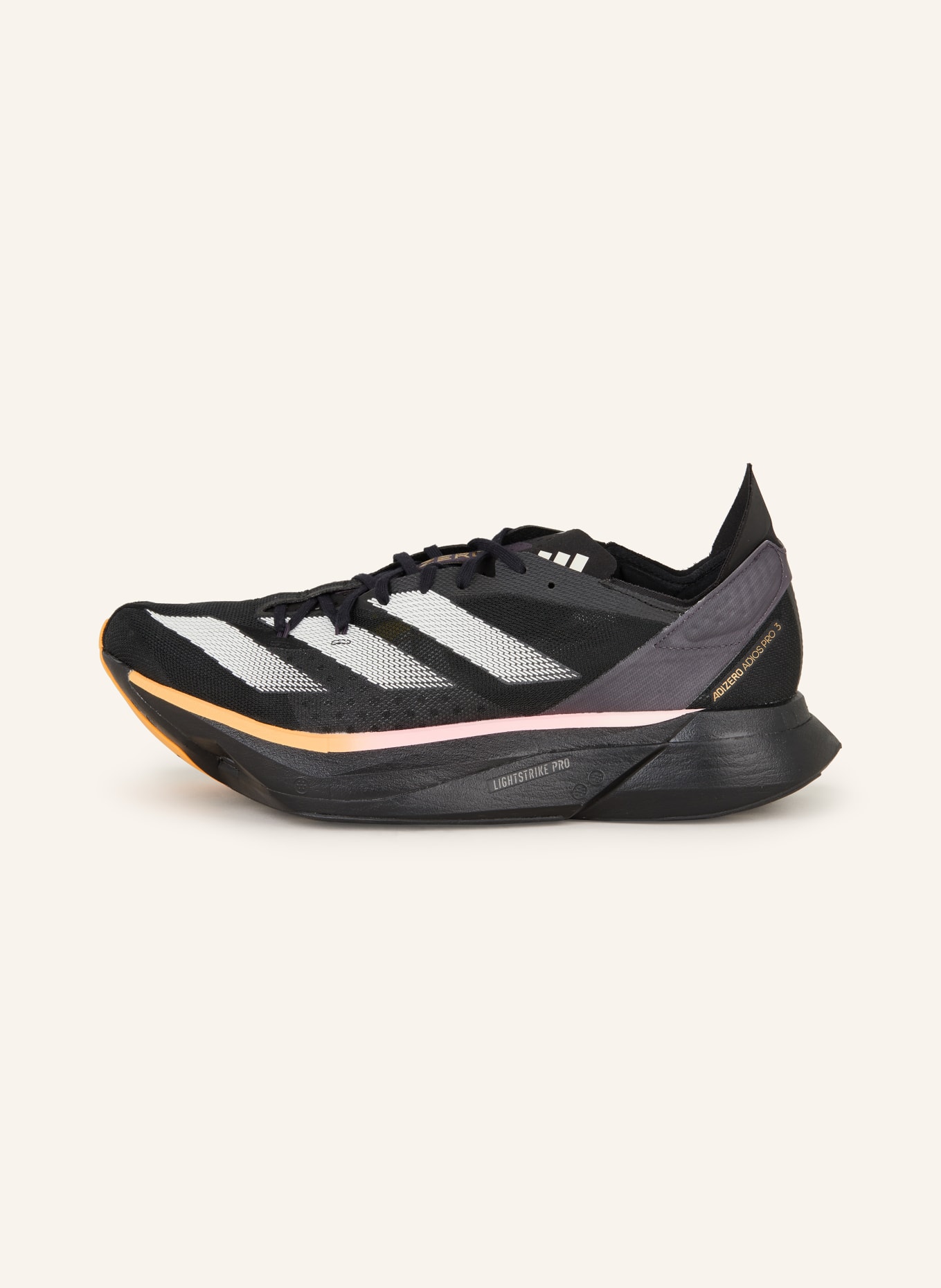 adidas Running shoes ADIZERO ADIOS PRO 3, Color: BLACK/ DARK YELLOW/ PINK (Image 4)