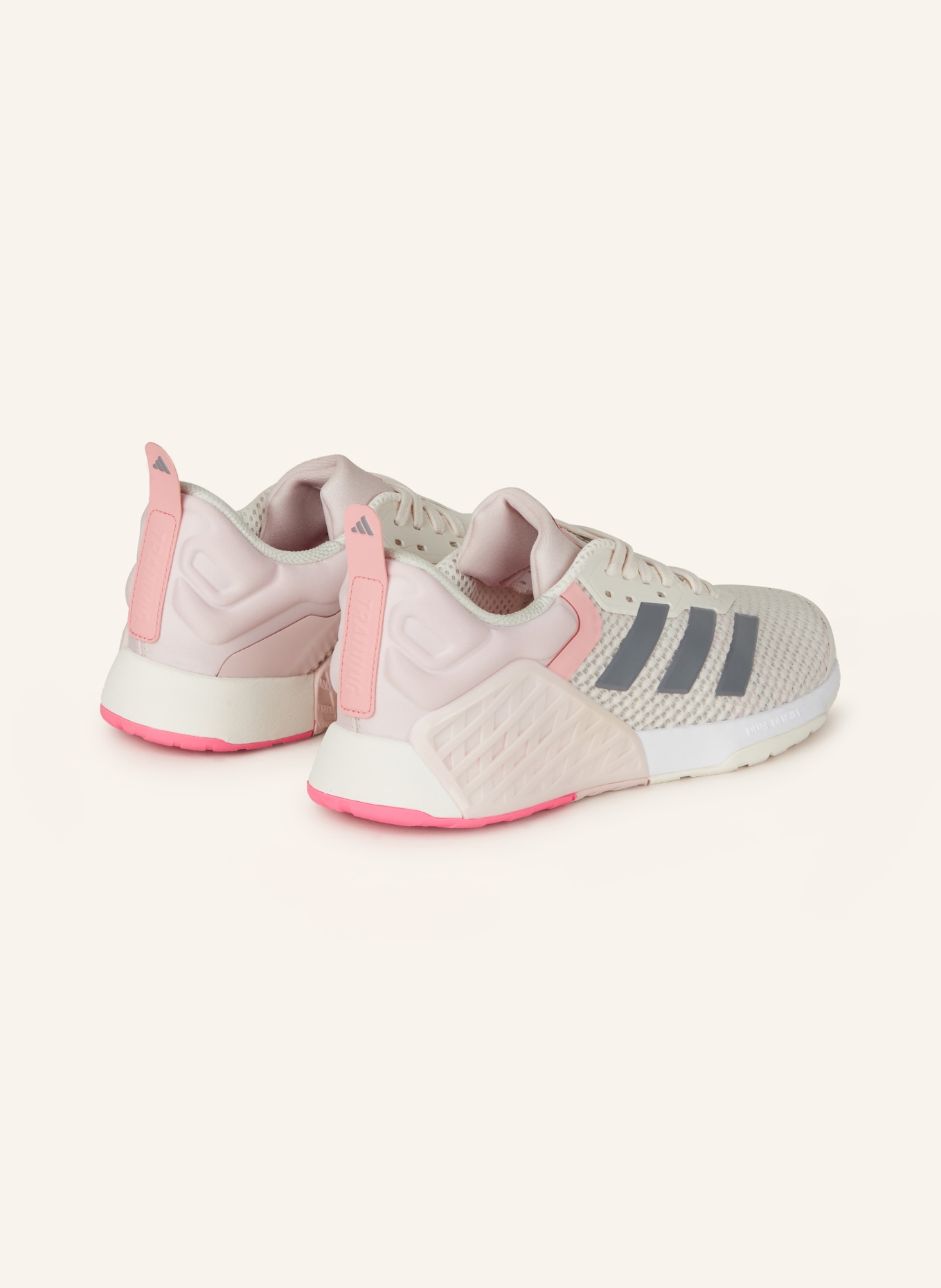 adidas DROPSET 3 fitness shoes, Color: CREAM/ ROSE (Image 2)