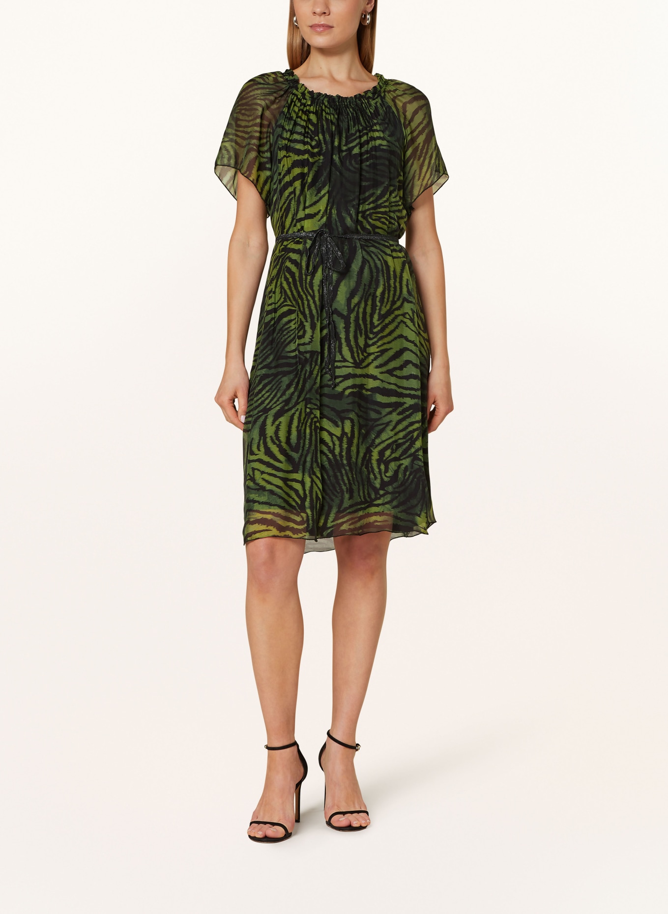 CARTOON Dress, Color: GREEN/ BLACK (Image 2)