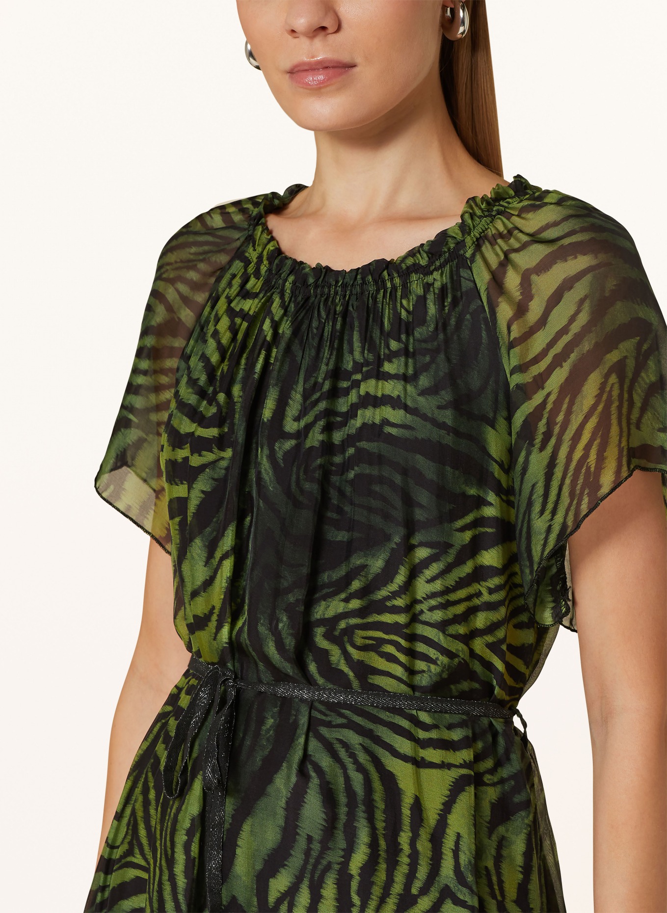 CARTOON Dress, Color: GREEN/ BLACK (Image 4)