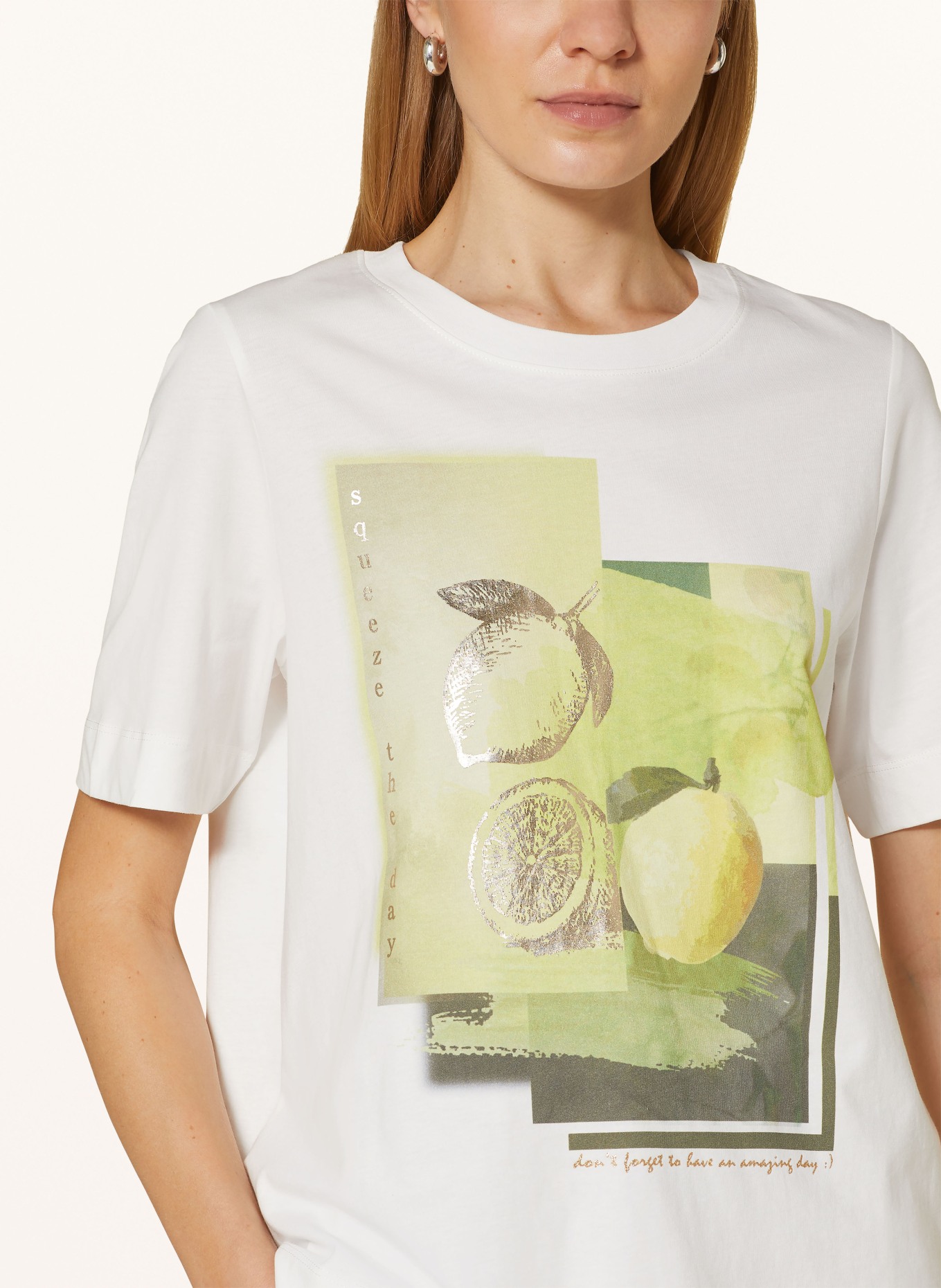 CARTOON T-shirt, Color: CREAM/ GREEN (Image 4)