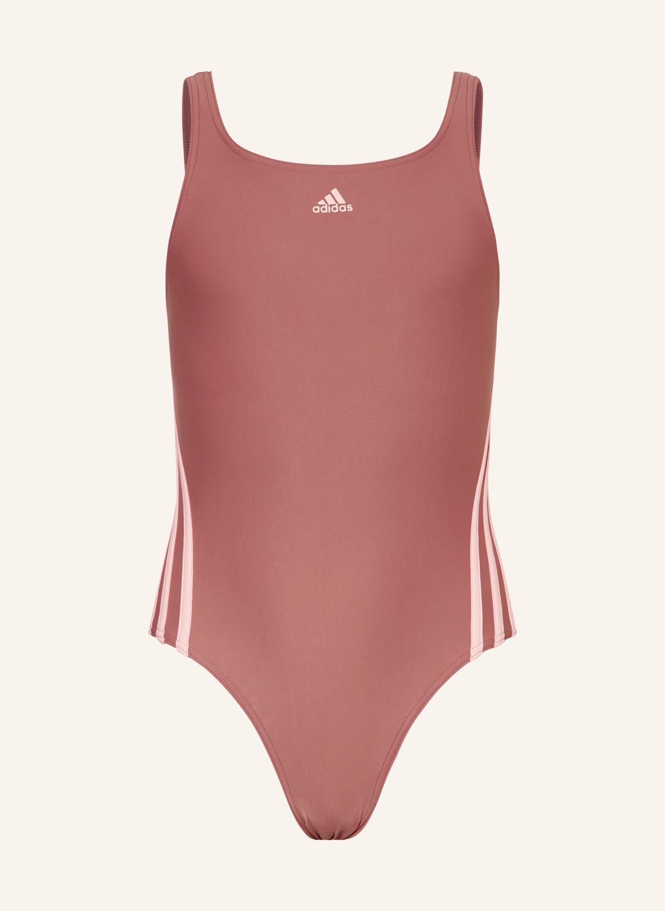 adidas Badeanzug 3-STREIFEN, Farbe: ROSÉ (Bild 1)