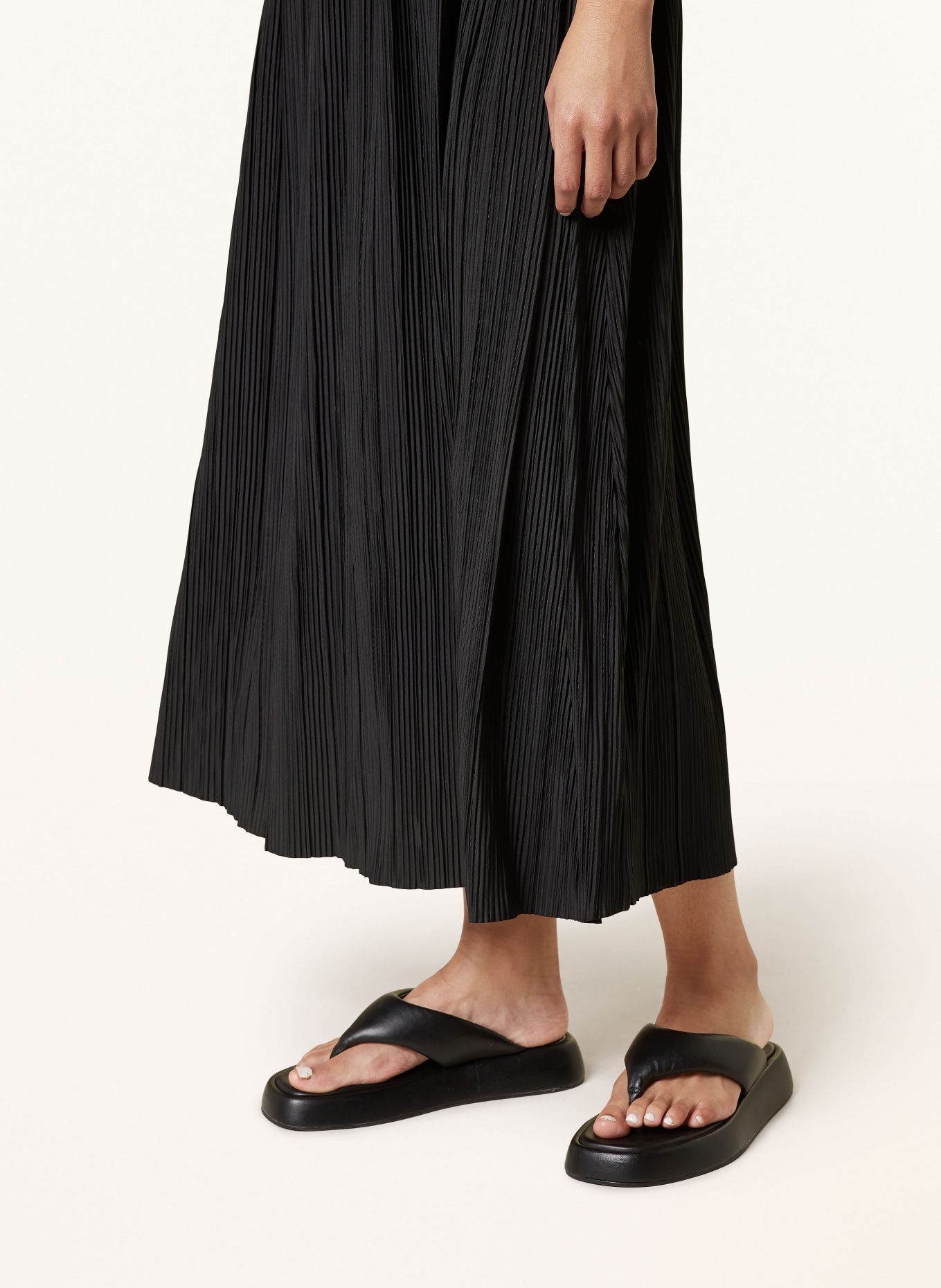 SAMSØE  SAMSØE Plisseerock SAUMA: SCHWARZ