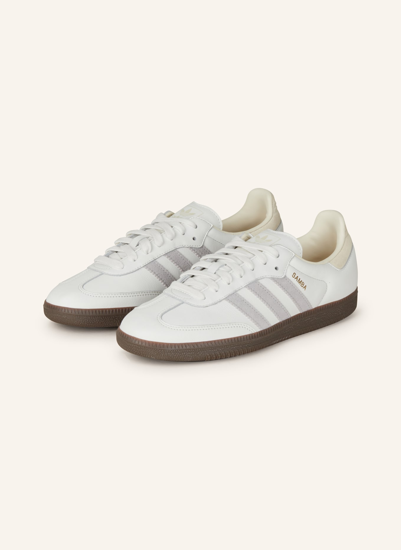 adidas Originals Sneaker SAMBA, Farbe: WEISS/ CREME/ HELLGRAU (Bild 1)