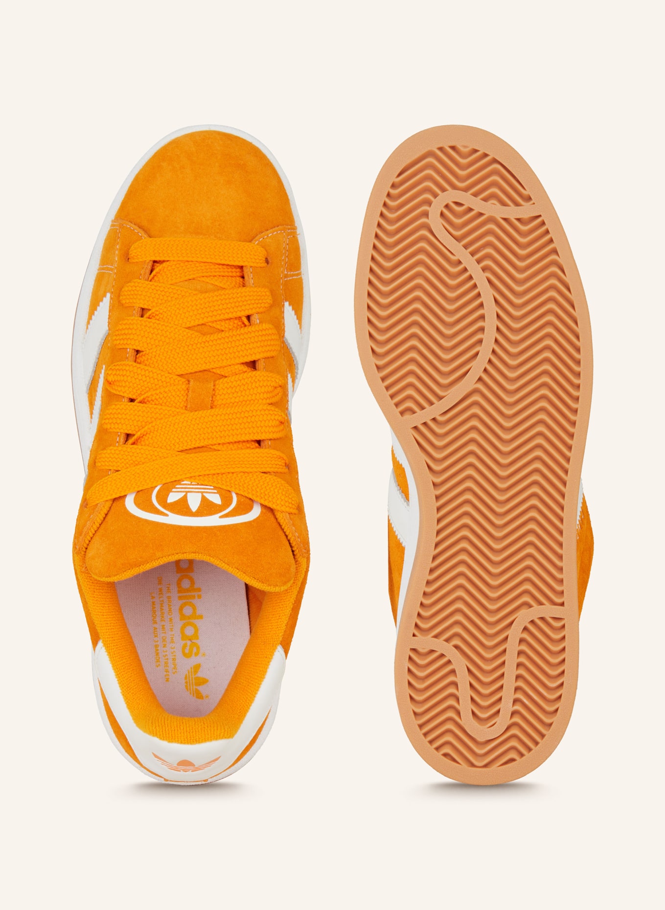Adidas originals campus trainers in orange online