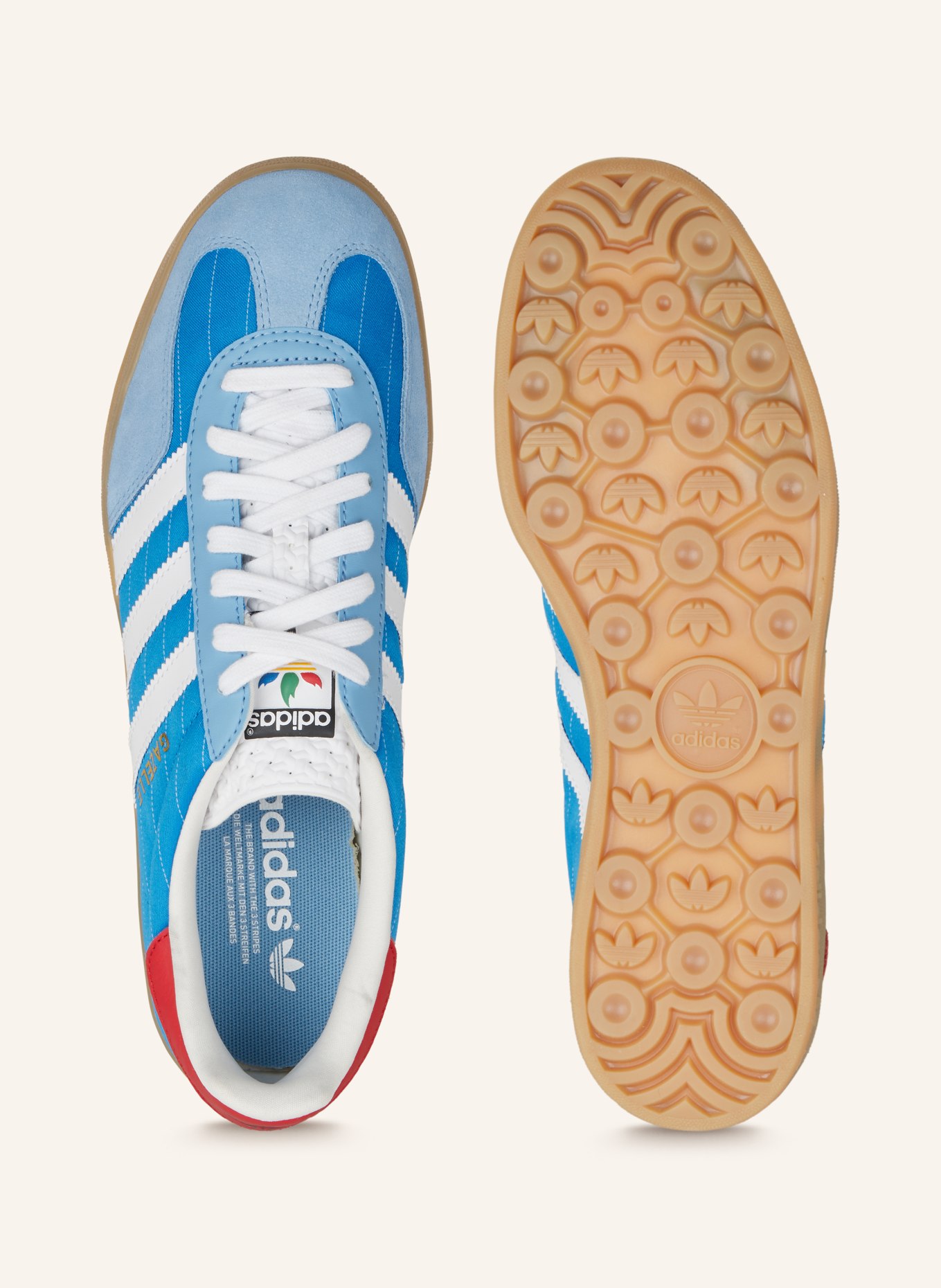 adidas Originals Sneaker GAZELLE INDOOR OLYMPIA in blau weiss rot