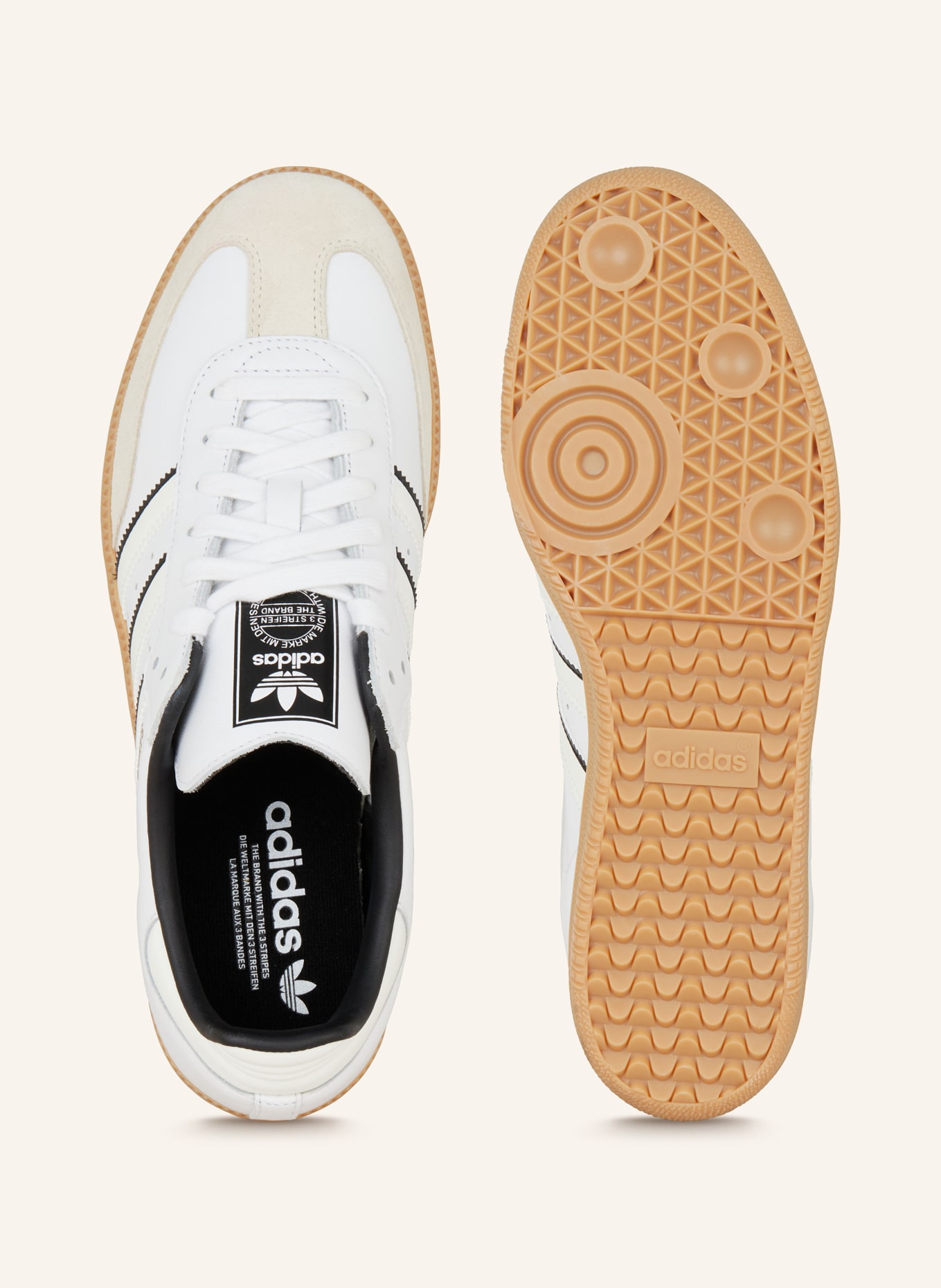 adidas Originals Sneaker SAMBA OG, Farbe: WEISS/ CREME/ ECRU (Bild 5)