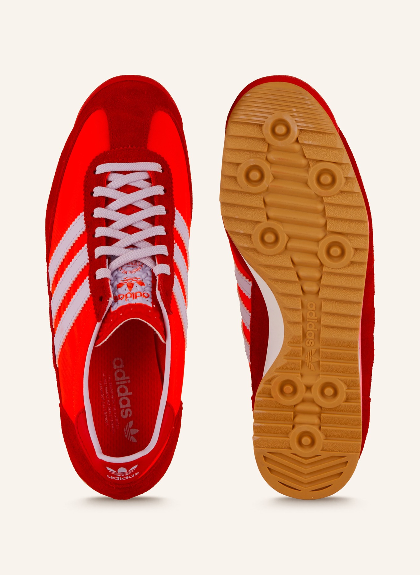 adidas Originals Sneakers SL 72 OG in red neon red light purple