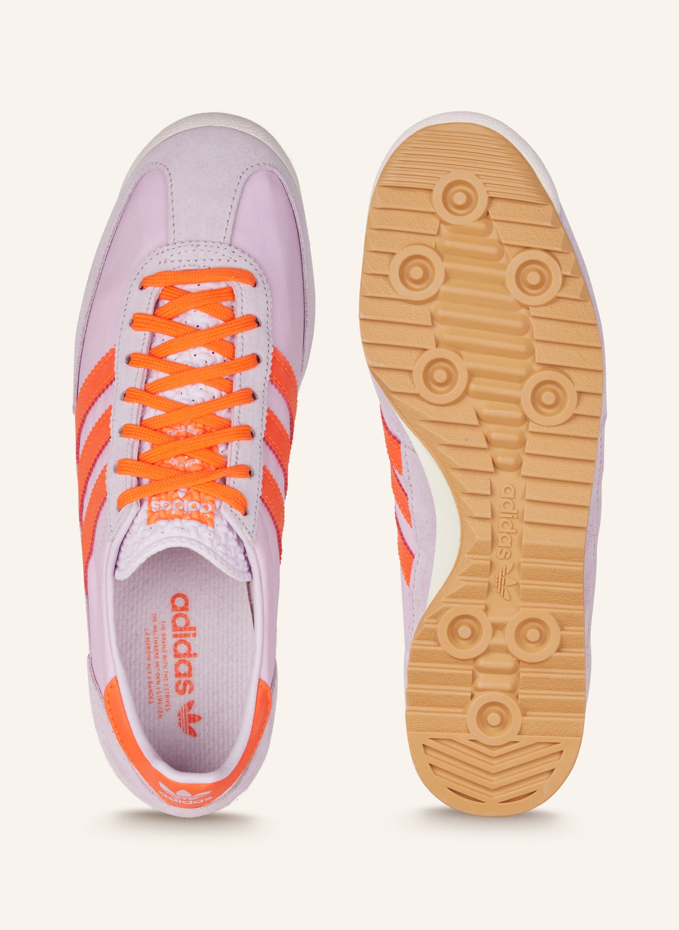 adidas Originals Sneaker SL 72 OG, Farbe: HELLLILA/ NEONORANGE (Bild 5)