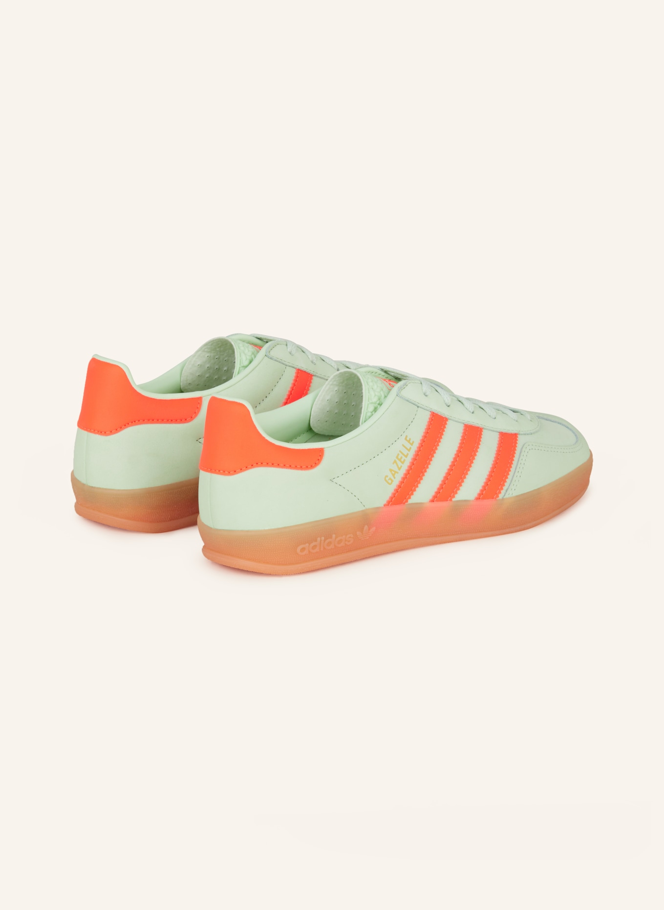 adidas Originals Sneaker GAZELLE INDOOR, Farbe: MINT/ NEONORANGE (Bild 2)