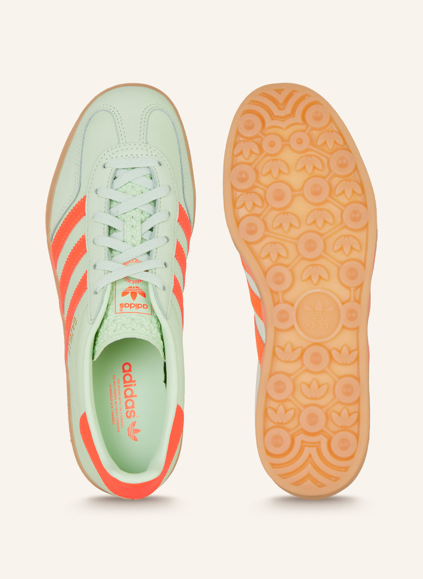 adidas Originals Sneaker GAZELLE INDOOR, Farbe: MINT/ NEONORANGE (Bild 5)