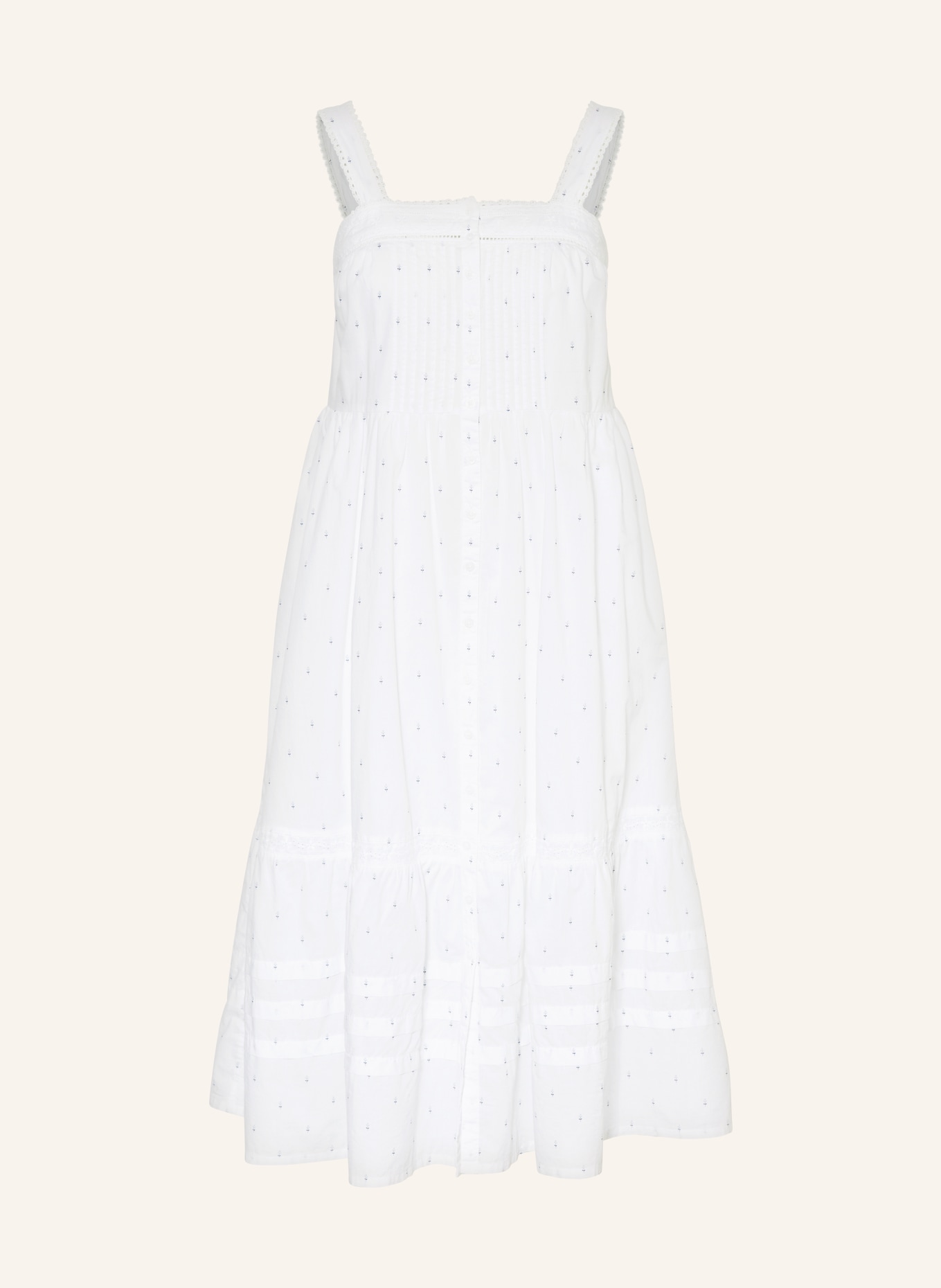 Levi's® Shirt dress ANNA with broderie anglaise, Color: WHITE/ BLUE/ BLUE GRAY (Image 1)
