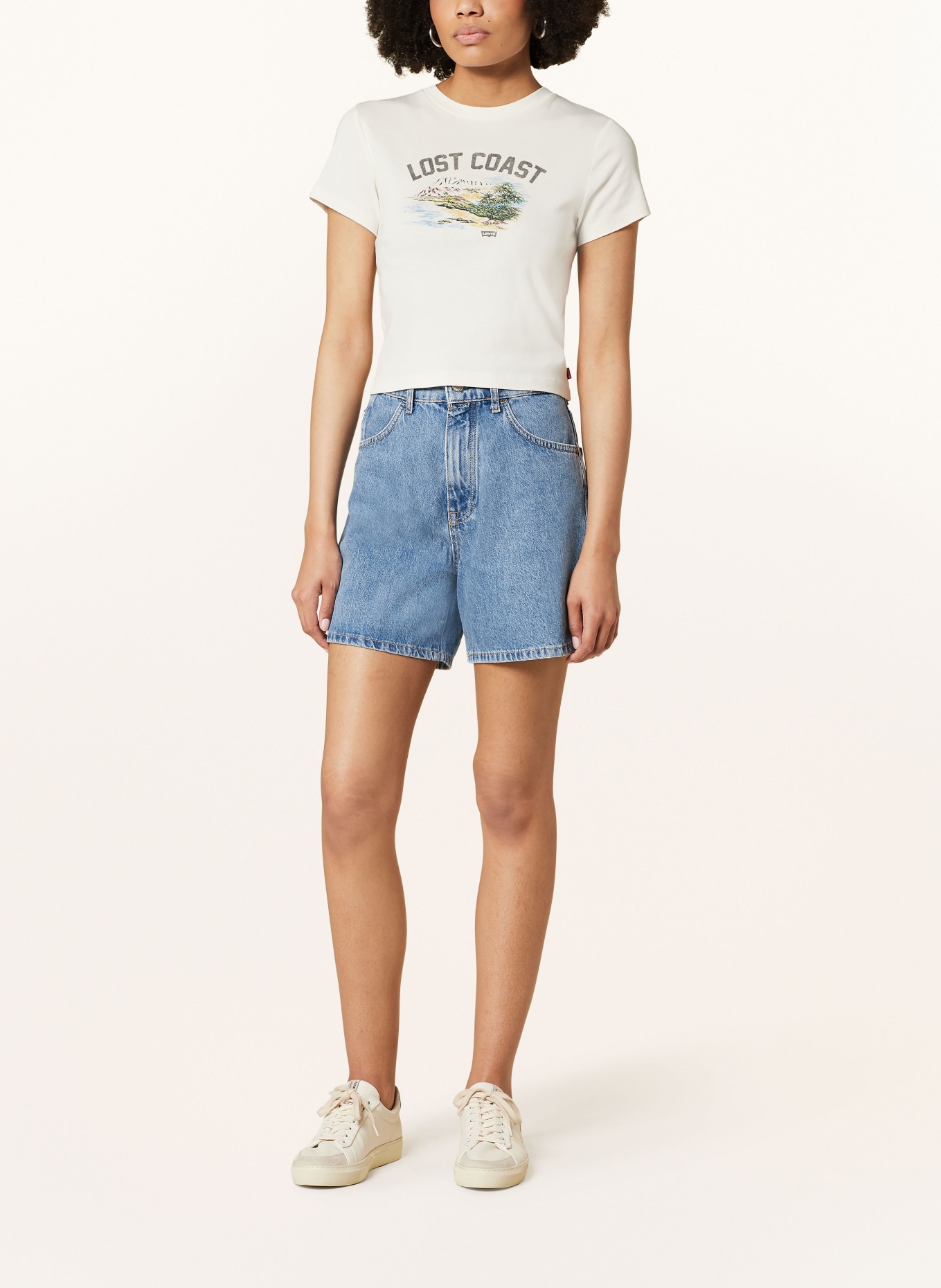 Levi's® Cropped shirt, Color: ECRU/ GRAY/ GREEN (Image 2)